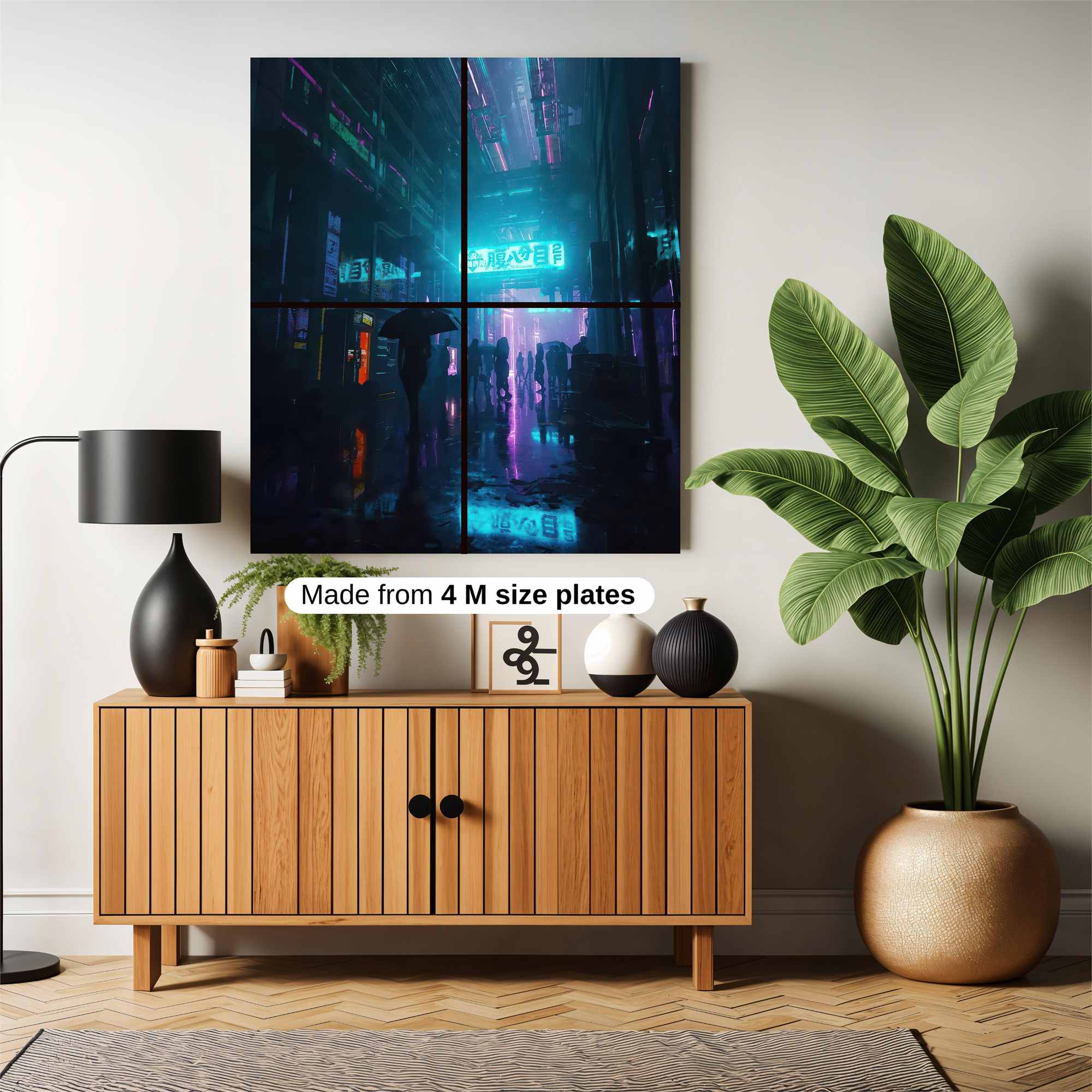 Neon Shadowscape Safe Wall Magnetic / M