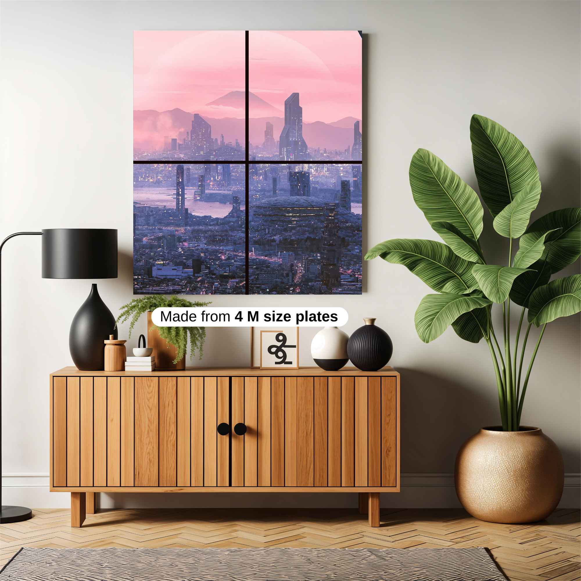 Futuristic Serenity Safe Wall Magnetic / M