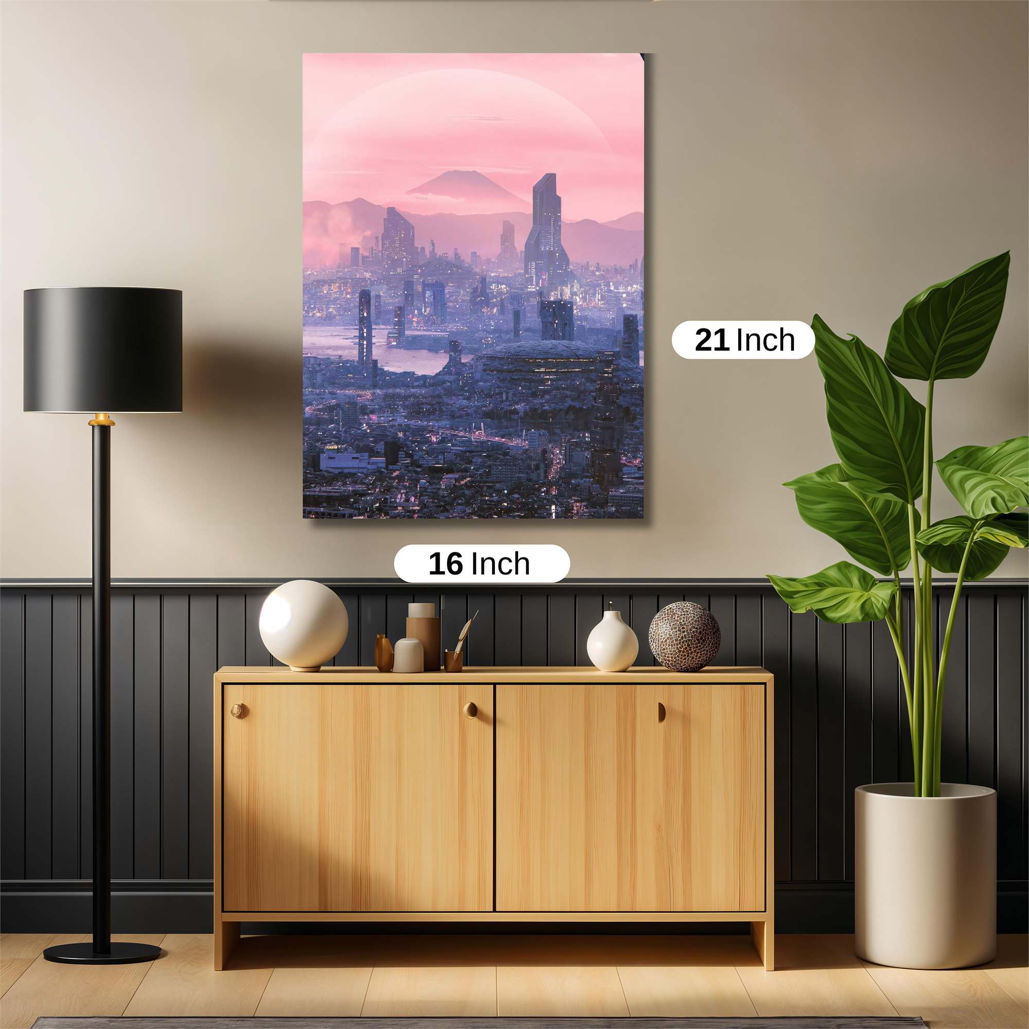 Futuristic Serenity Safe Wall Magnetic / M