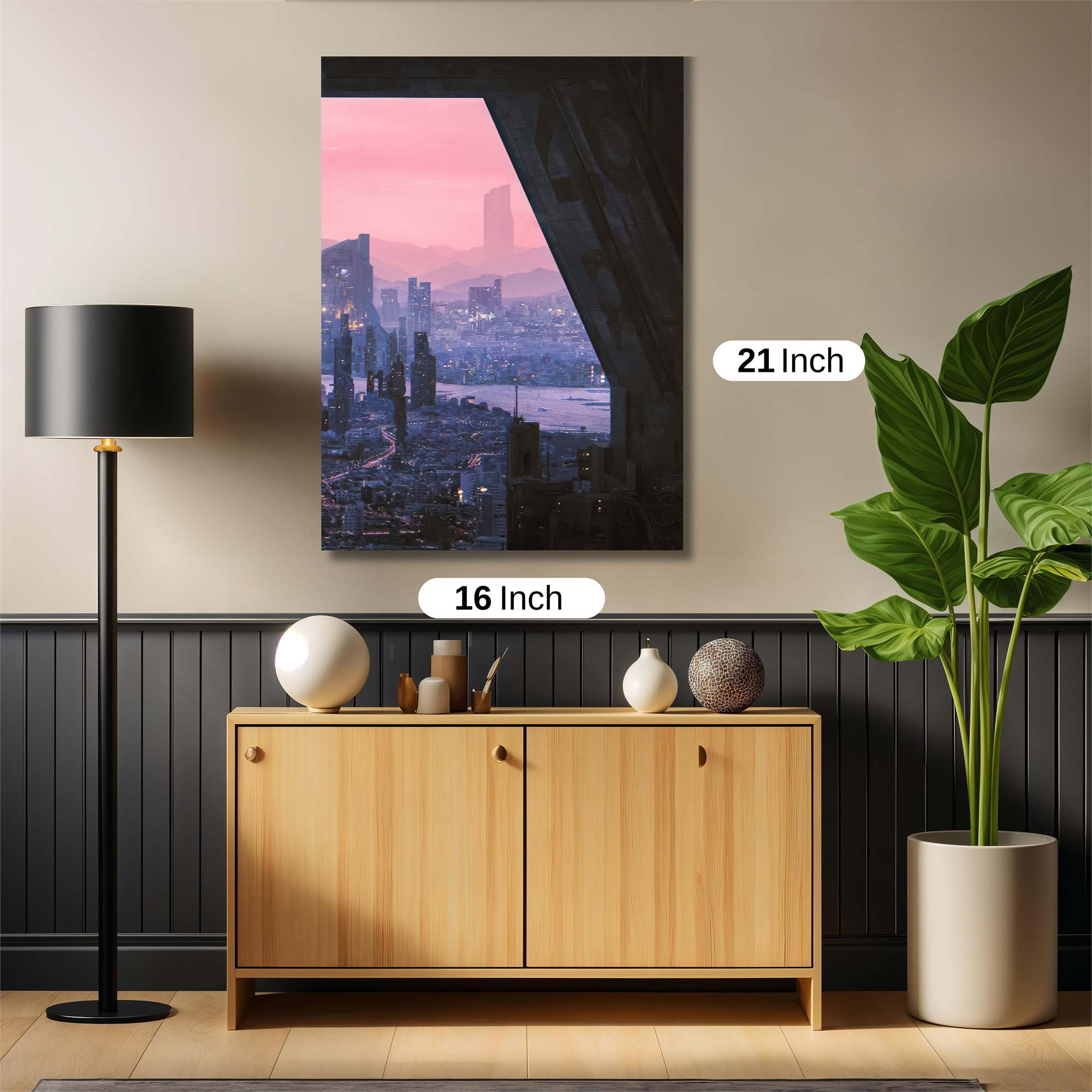 Futuristic Serenity Safe Wall Magnetic / M