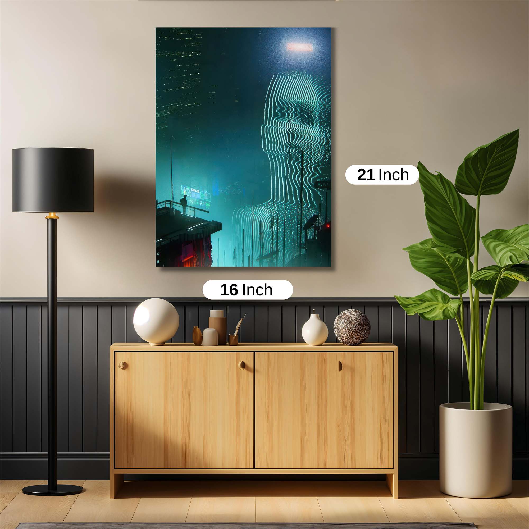 Futuristic Enigma Safe Wall Magnetic / M