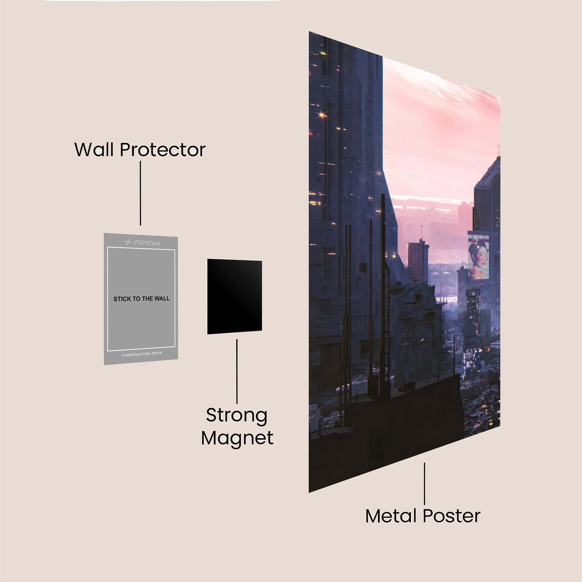 Cybernetic Serenity Safe Wall Magnetic / M