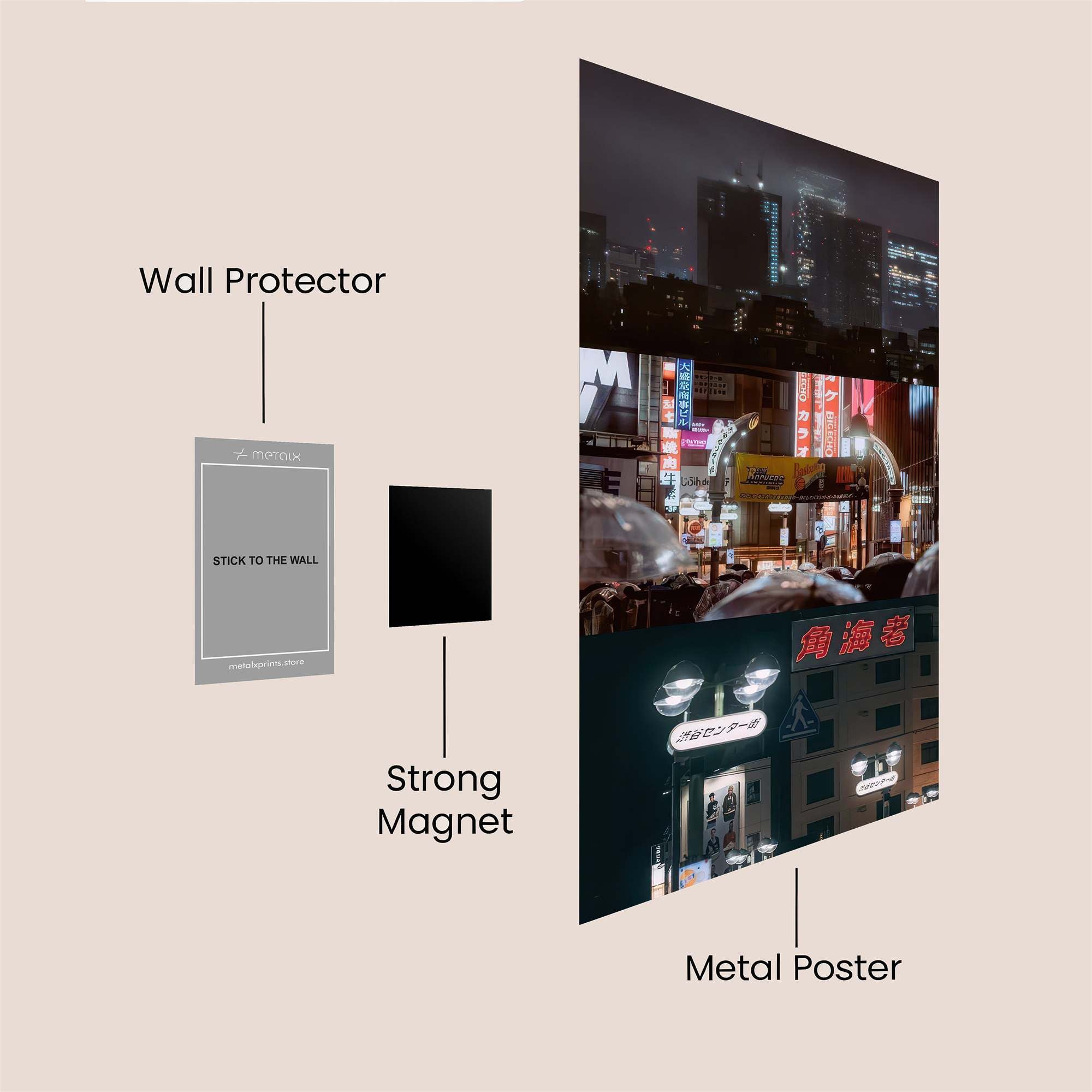 Neon Nostalgia Safe Wall Magnetic / M