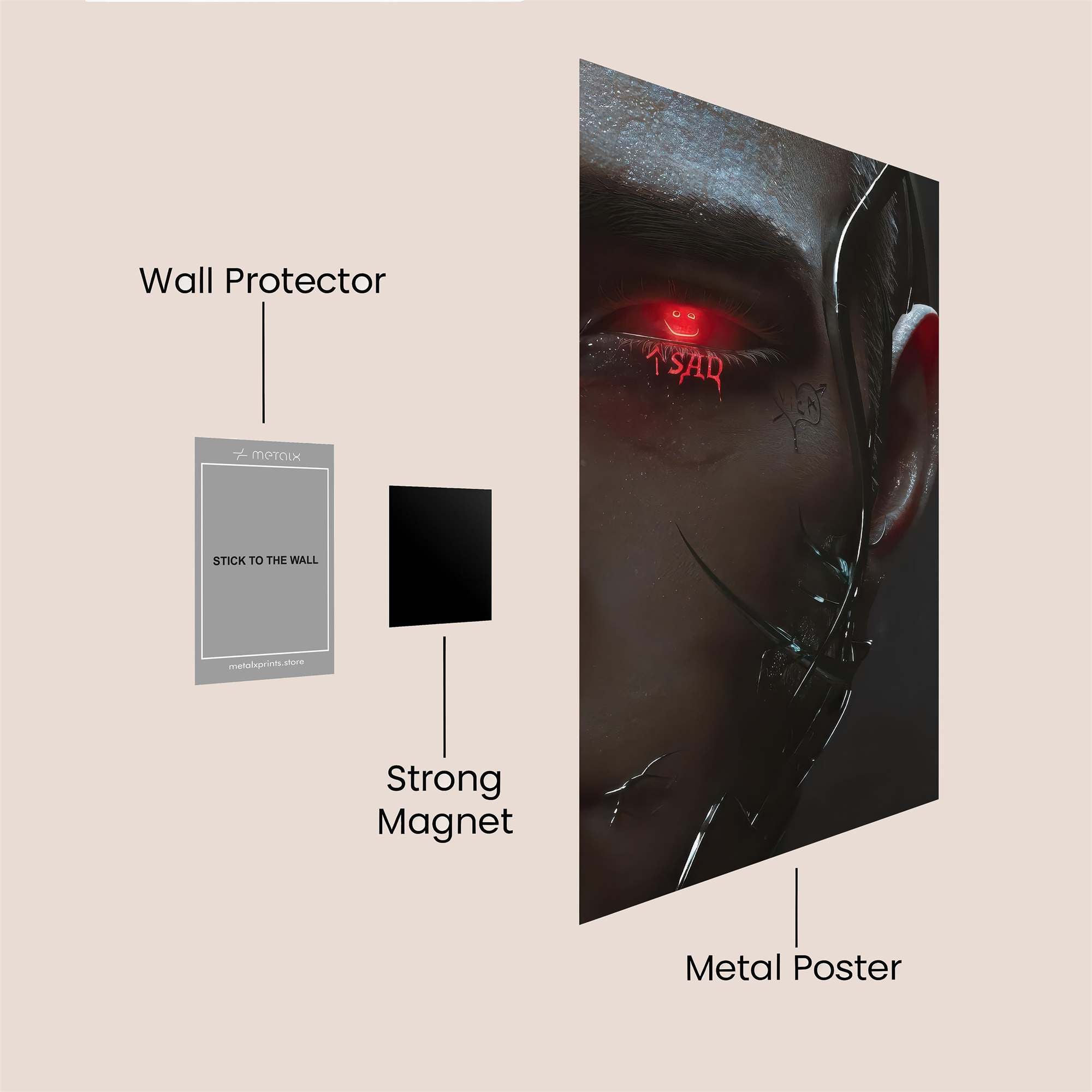 Cybernetic Gaze Safe Wall Magnetic / M
