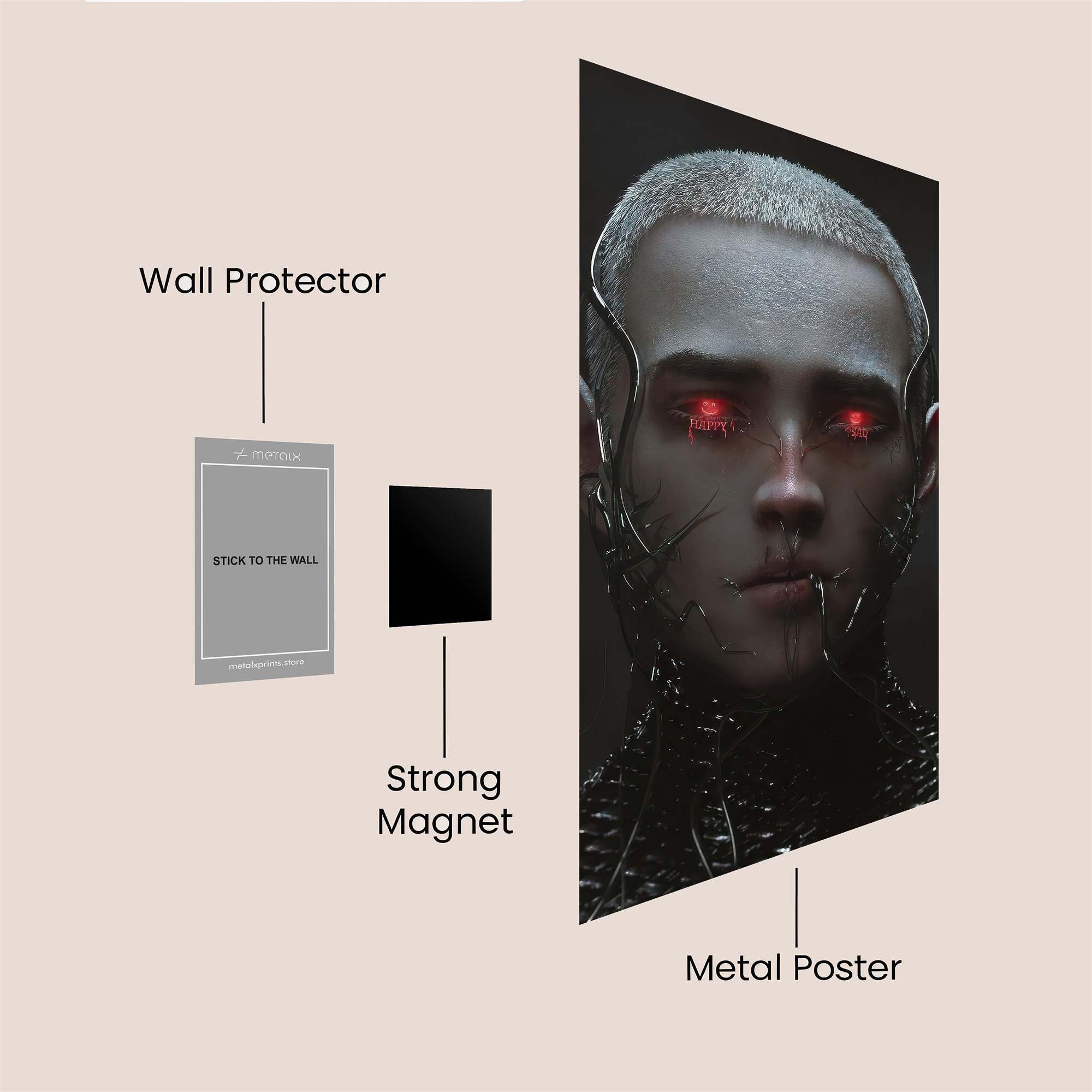 Cybernetic Glare Safe Wall Magnetic / M
