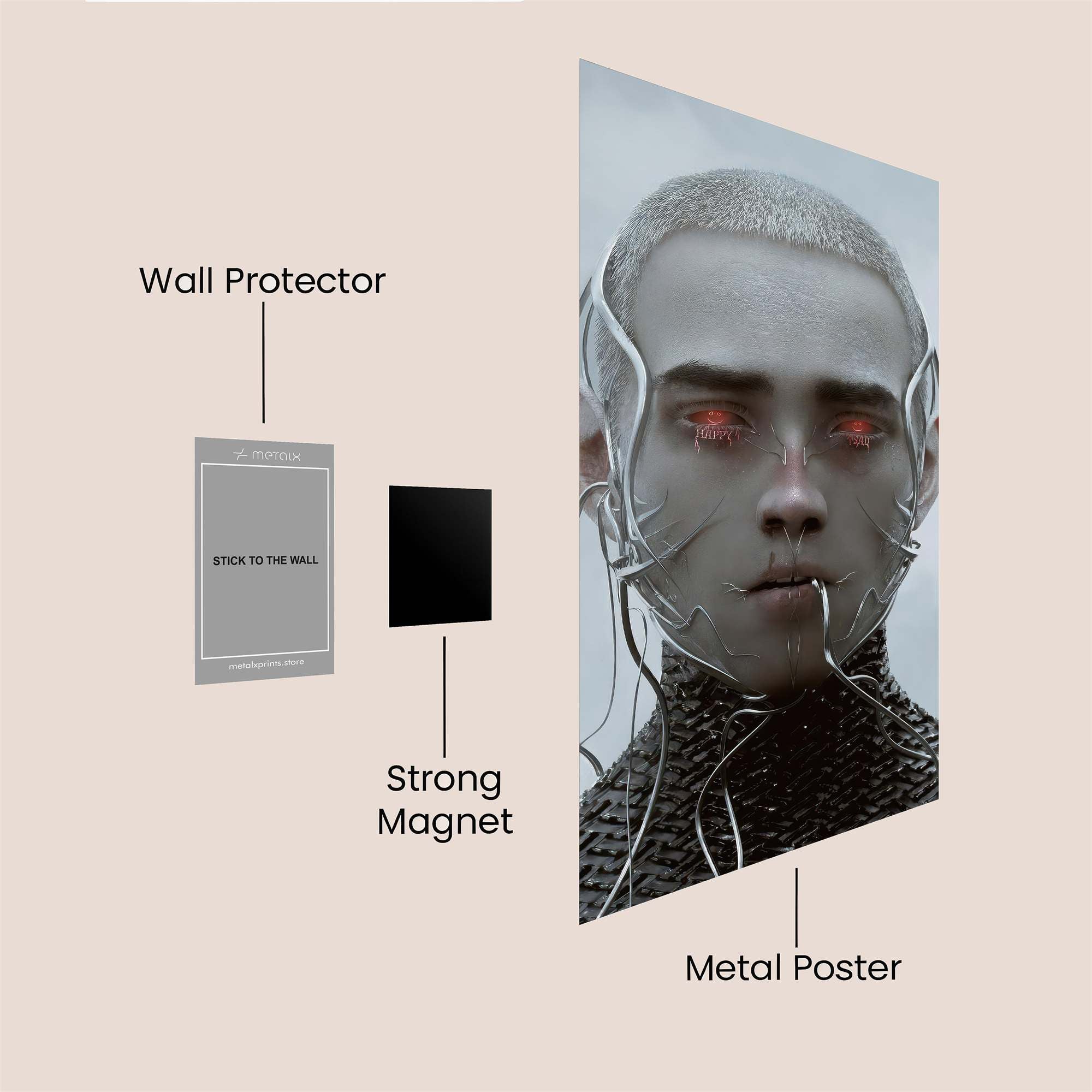 Cyber Enigma Safe Wall Magnetic / M