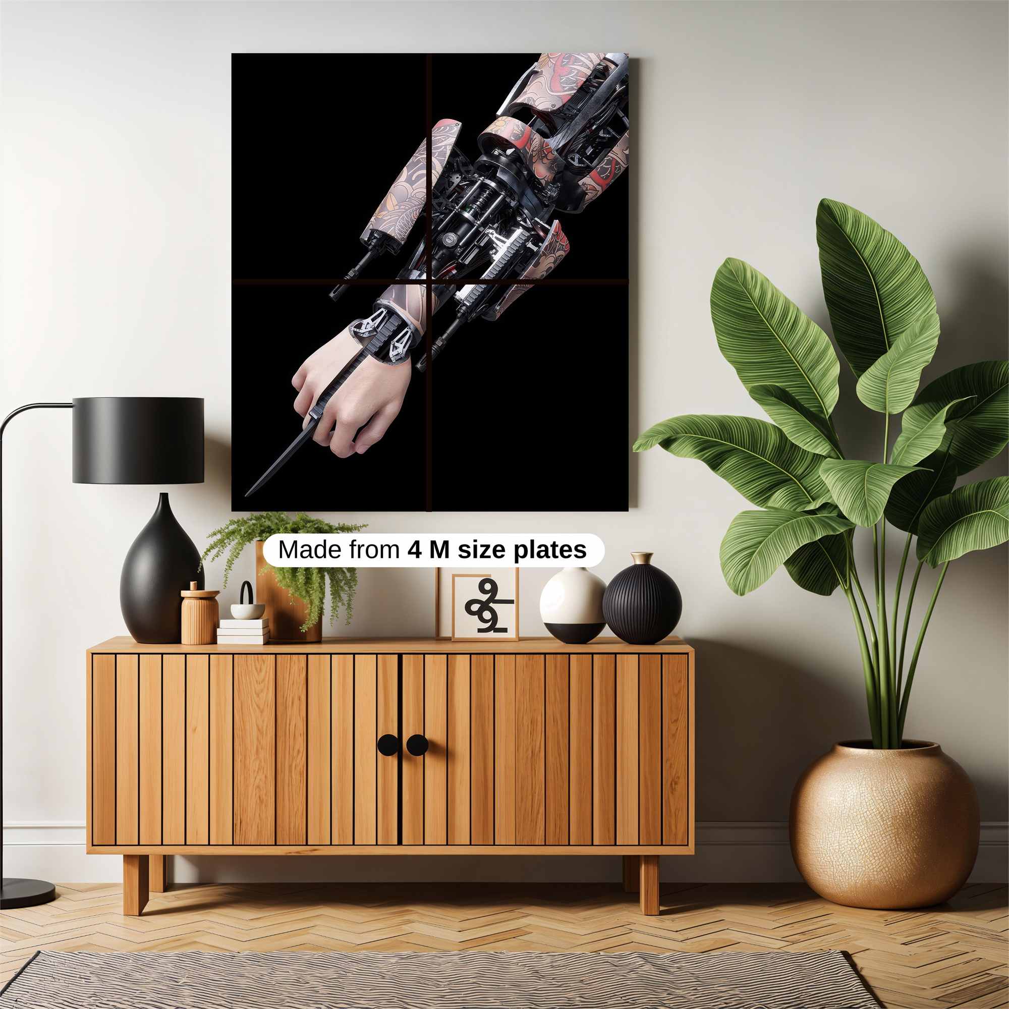 Cybernetic Elegance Safe Wall Magnetic / M