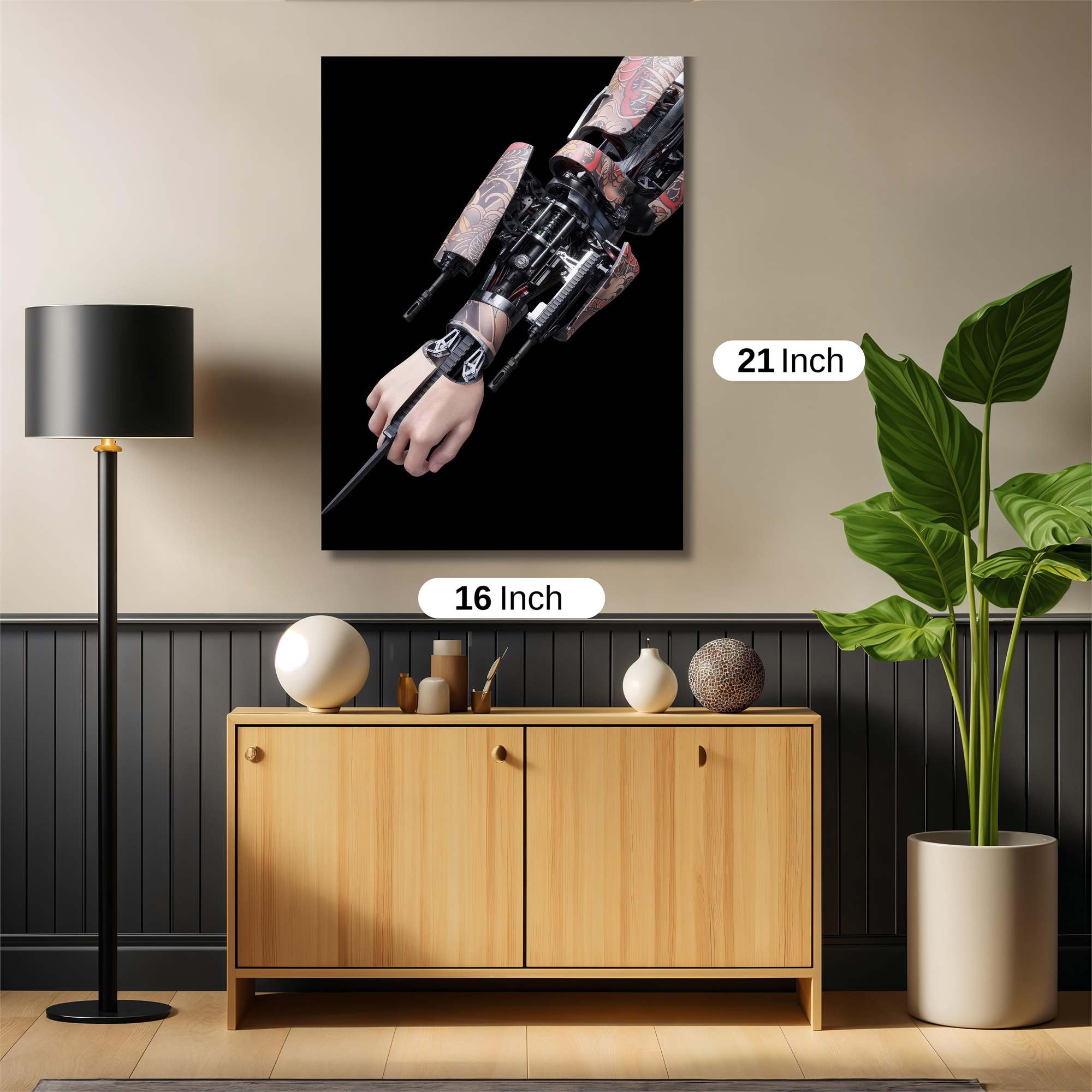 Cybernetic Elegance Safe Wall Magnetic / M