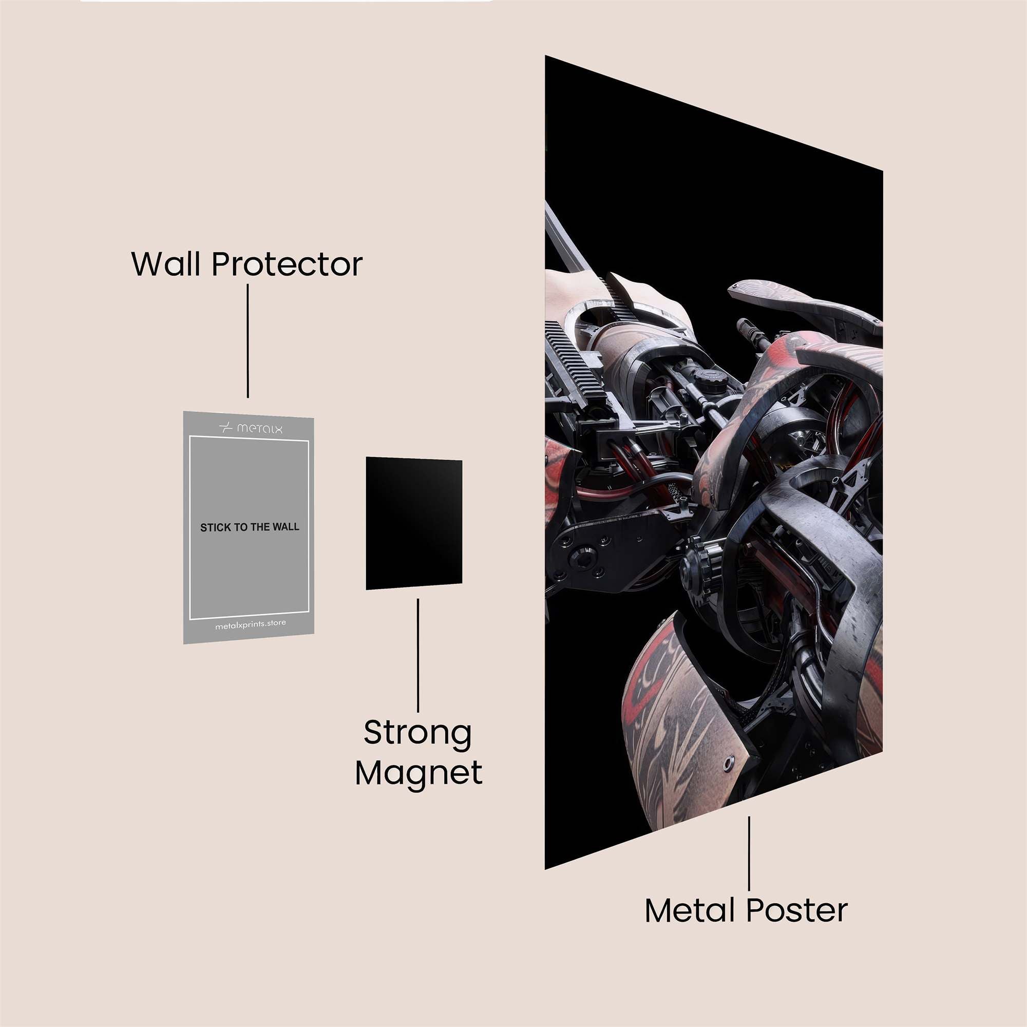 Mechanical Majesty Safe Wall Magnetic / M