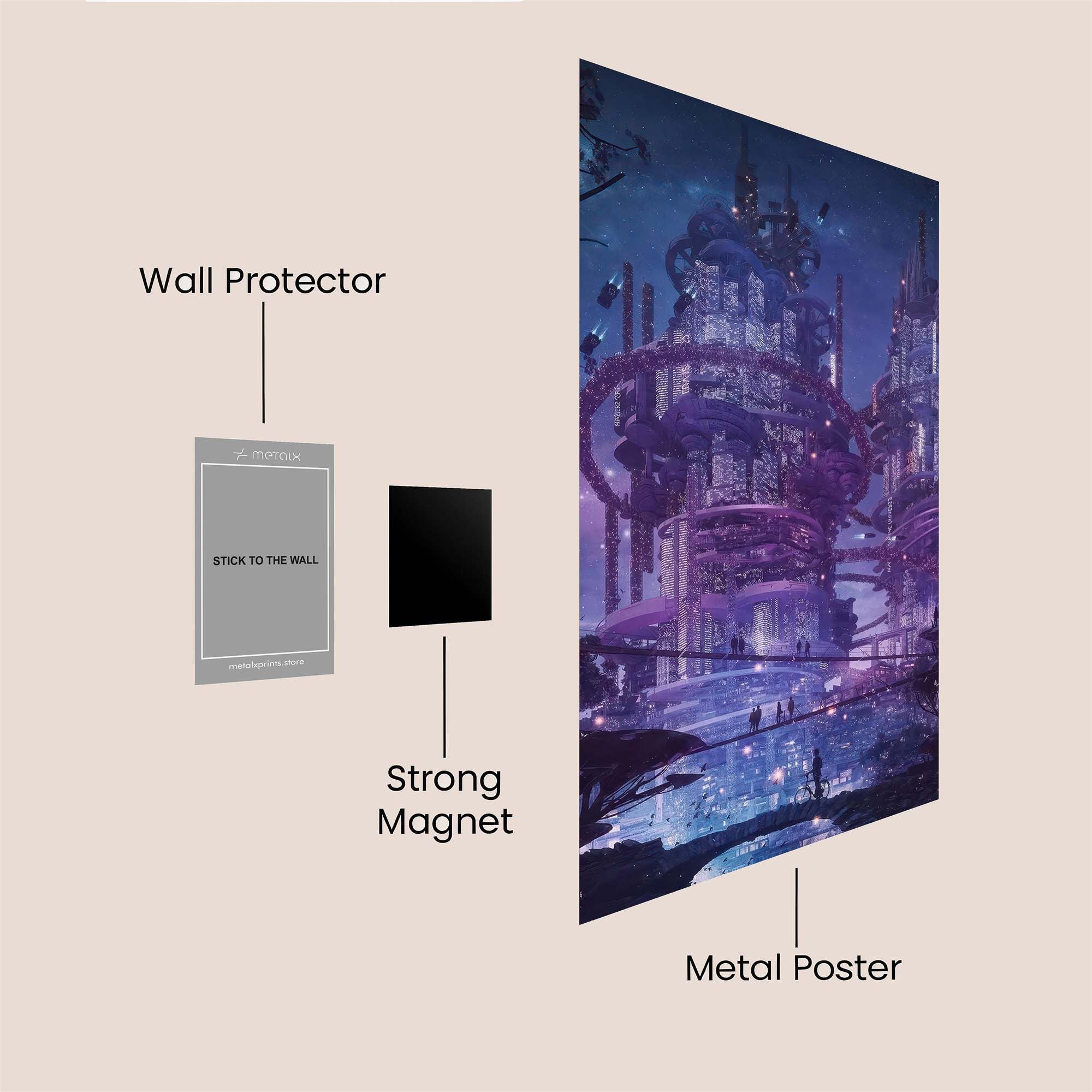 Celestial Spires Safe Wall Magnetic / M