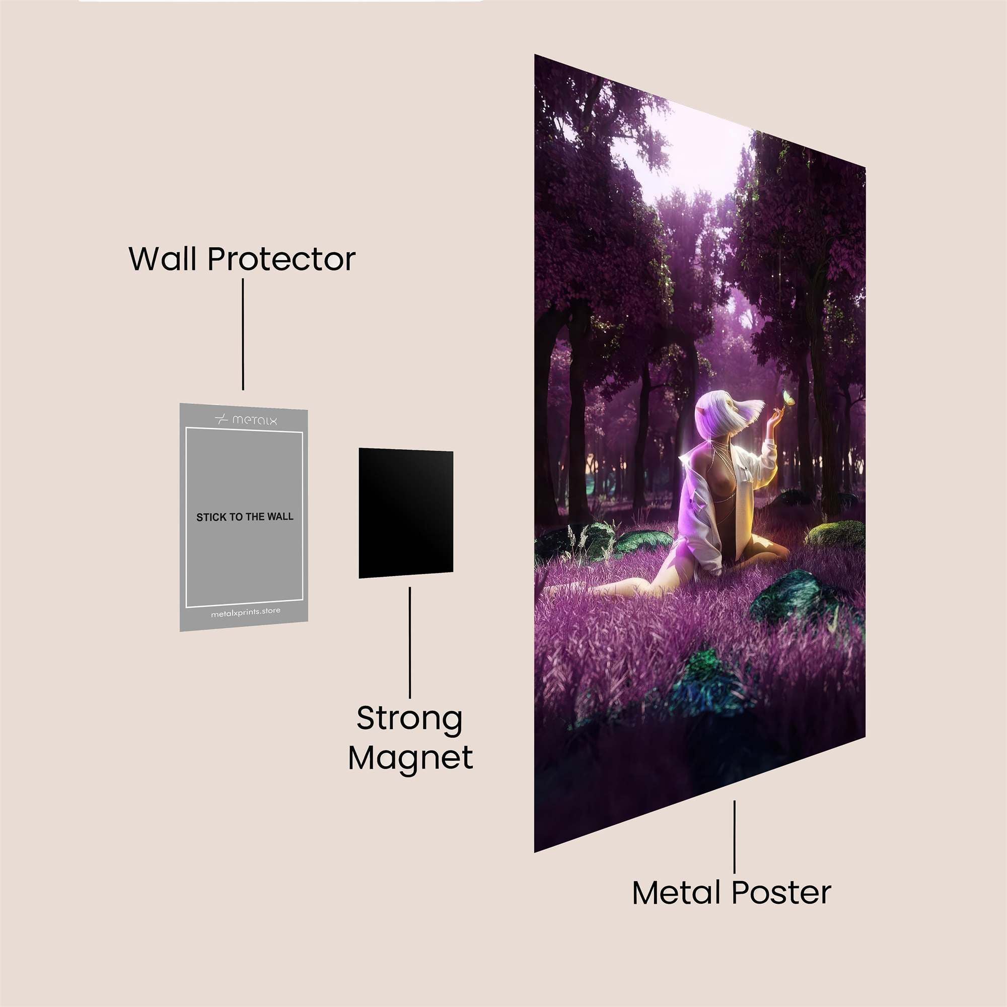 Enchanted Solitude Safe Wall Magnetic / M