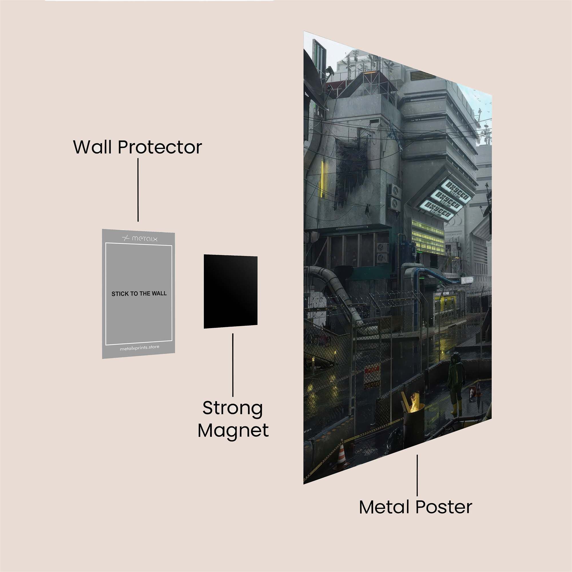 Cyberpunk Gloom Safe Wall Magnetic / M