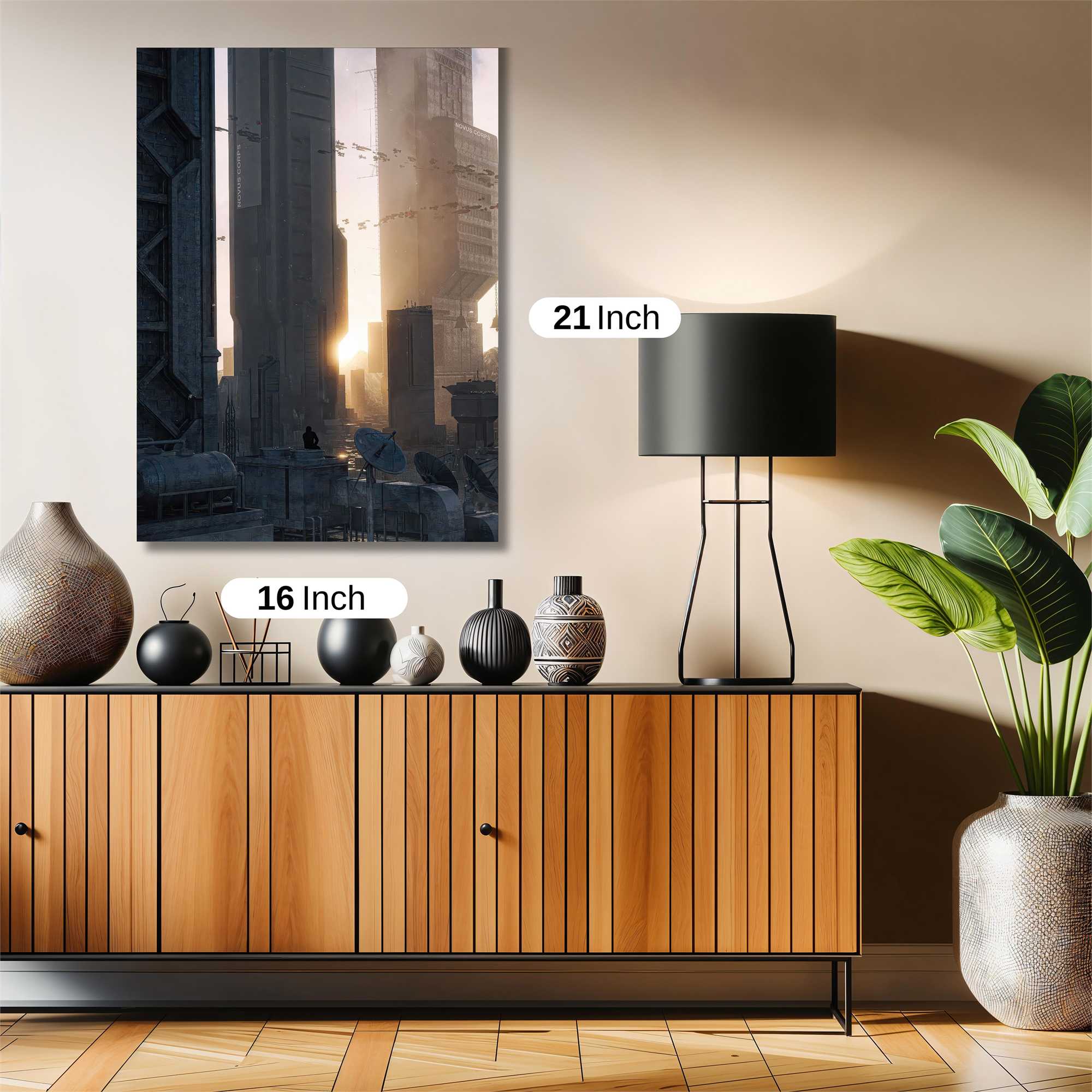 Futuristic Dawn Safe Wall Magnetic / M