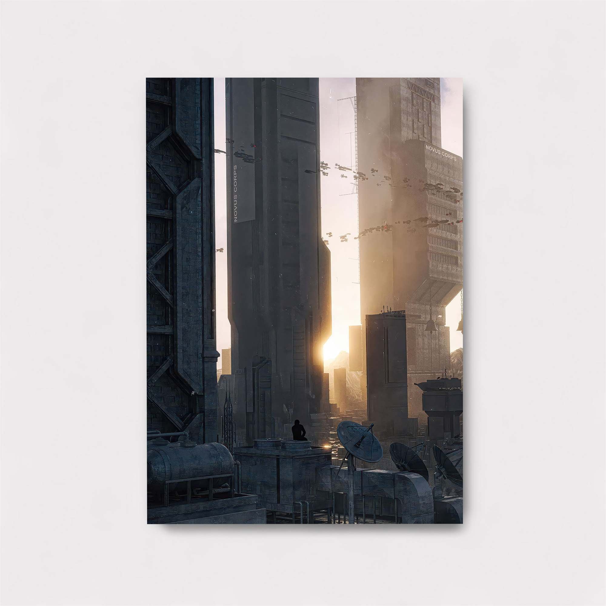 Futuristic Dawn Safe Wall Magnetic / M