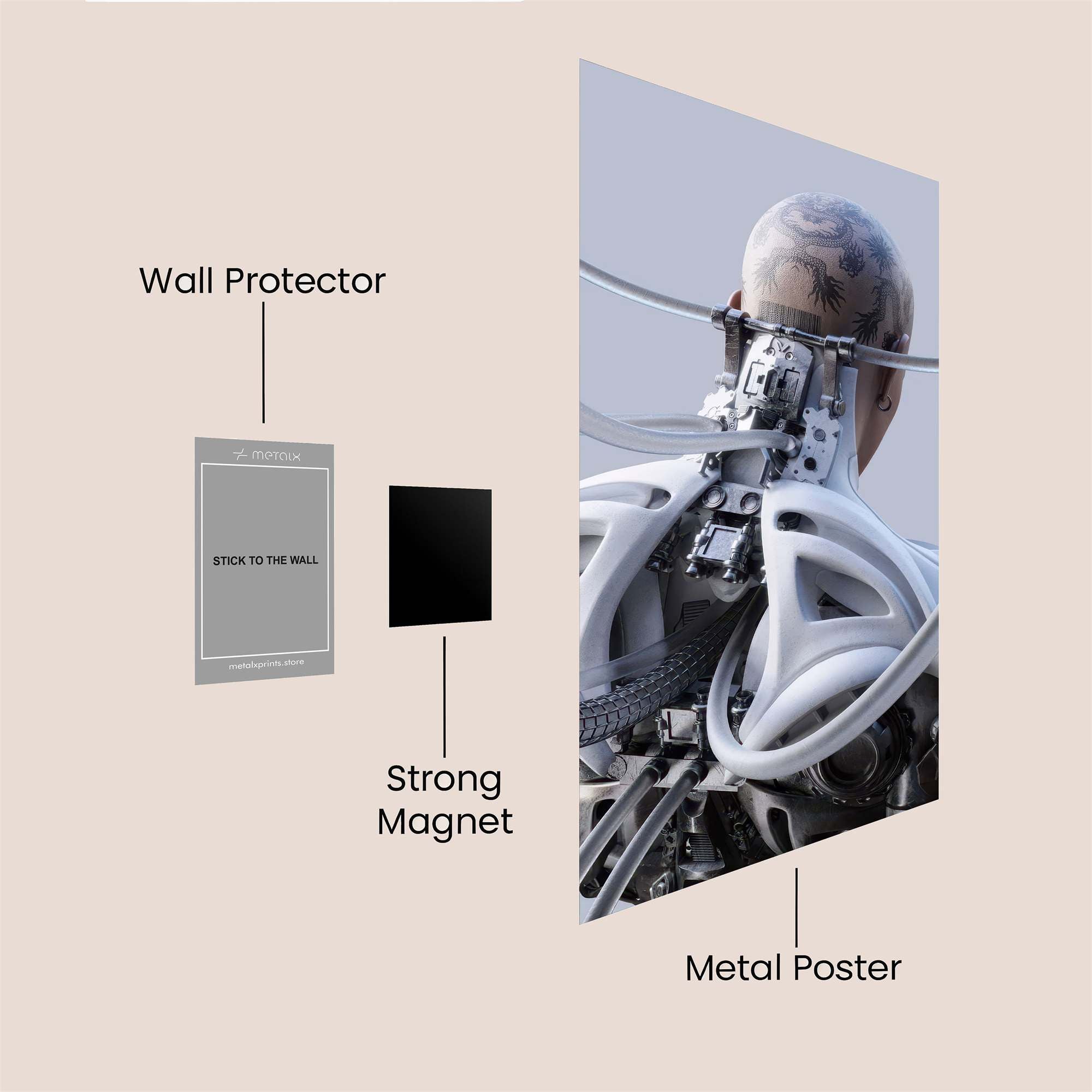 Cybernetic Serenity Safe Wall Magnetic / M