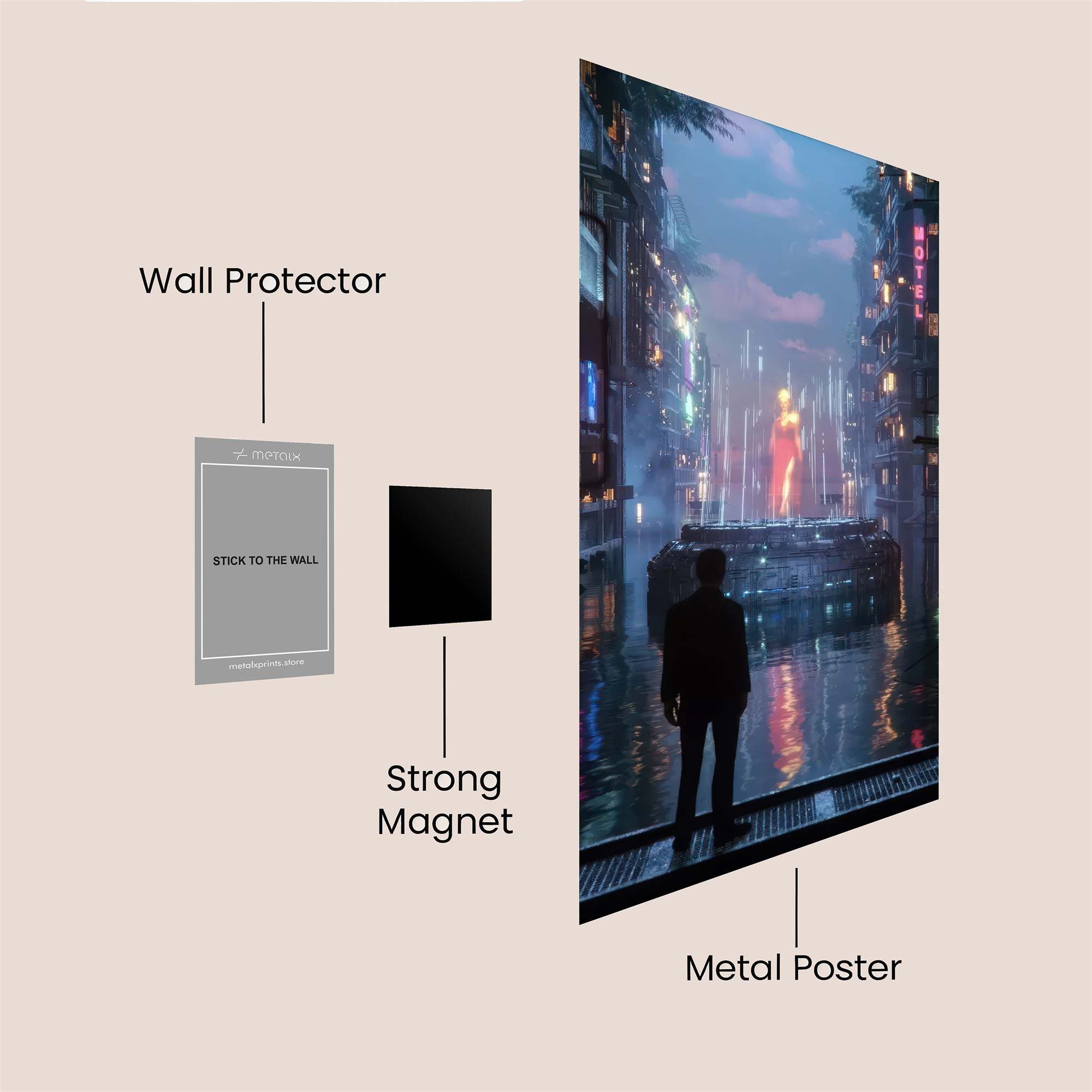 Neon Reverie Safe Wall Magnetic / M