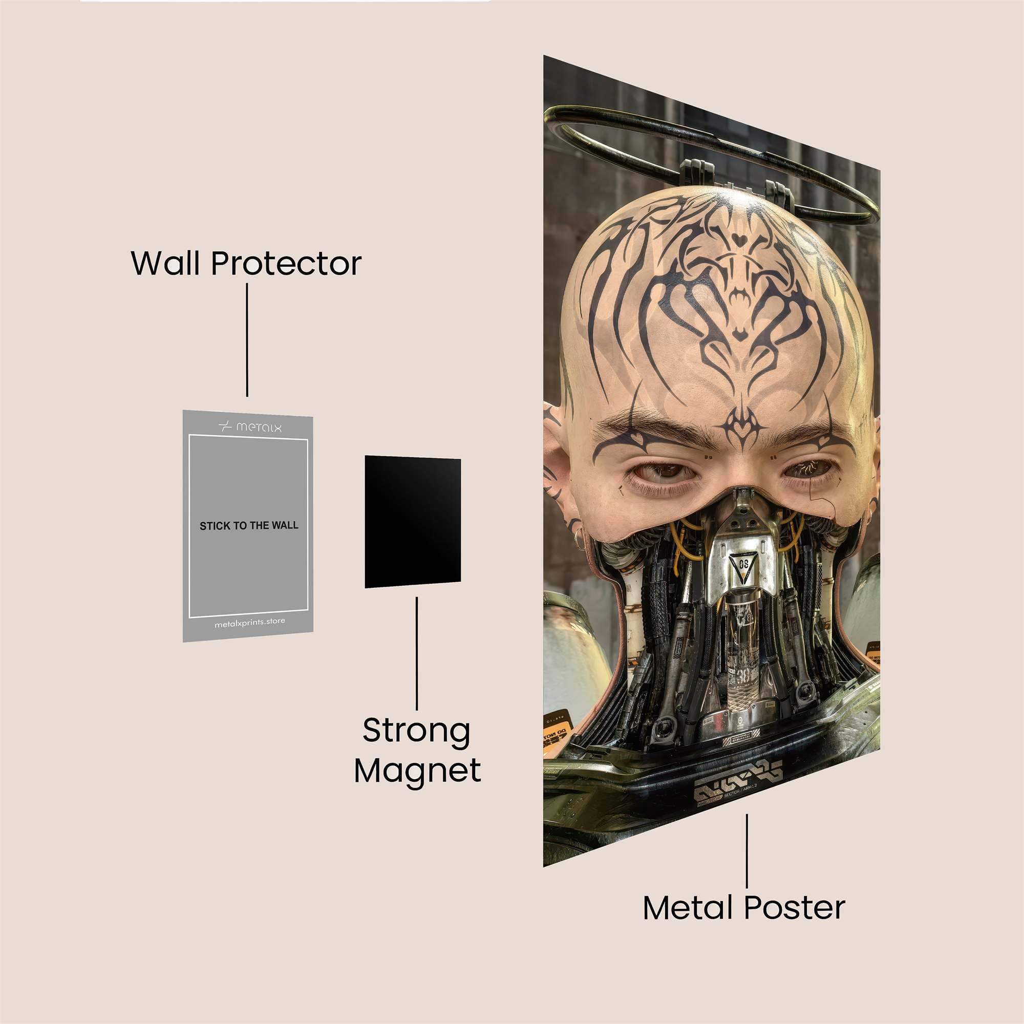 Cyborg Visionary Safe Wall Magnetic / M