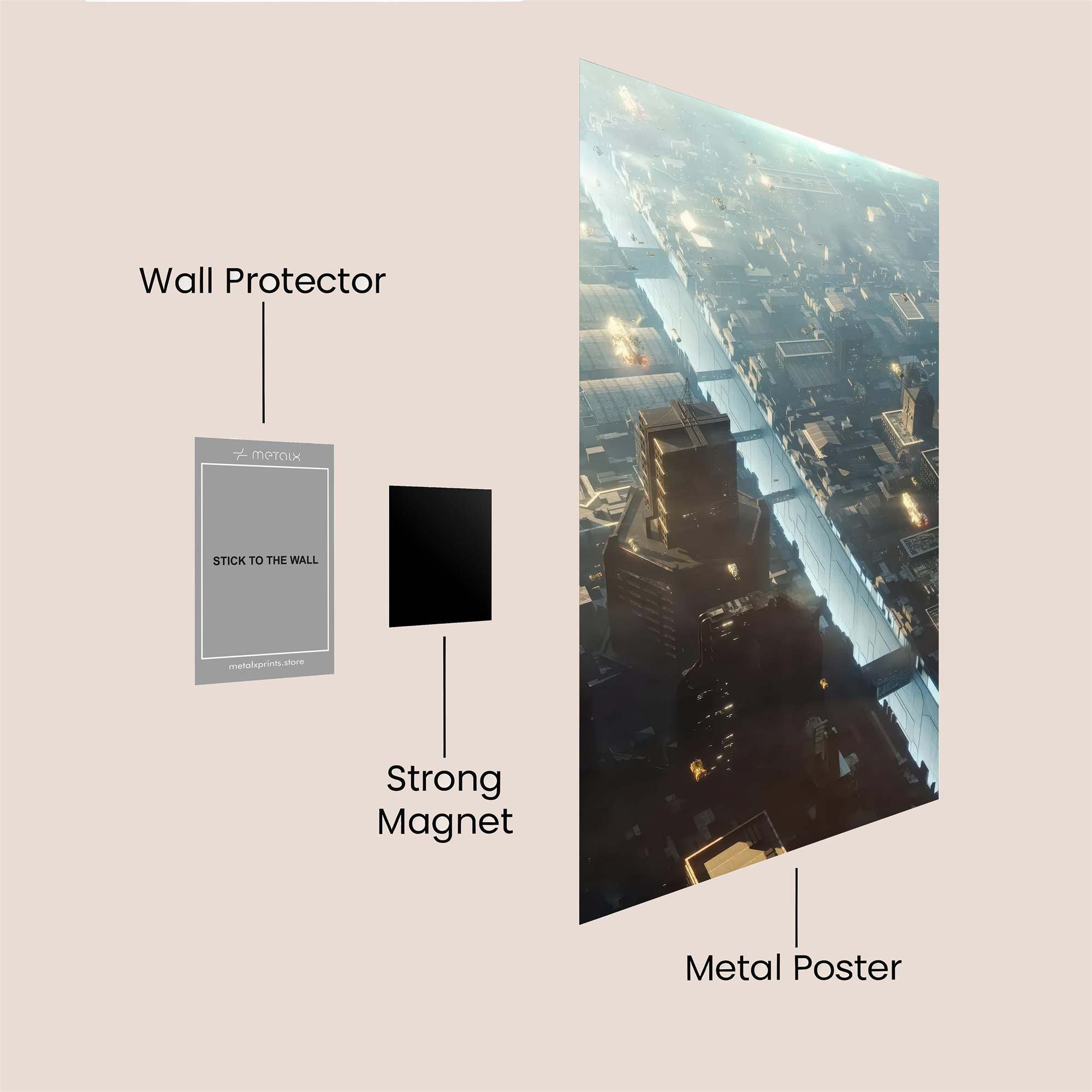 City Divide Safe Wall Magnetic / M