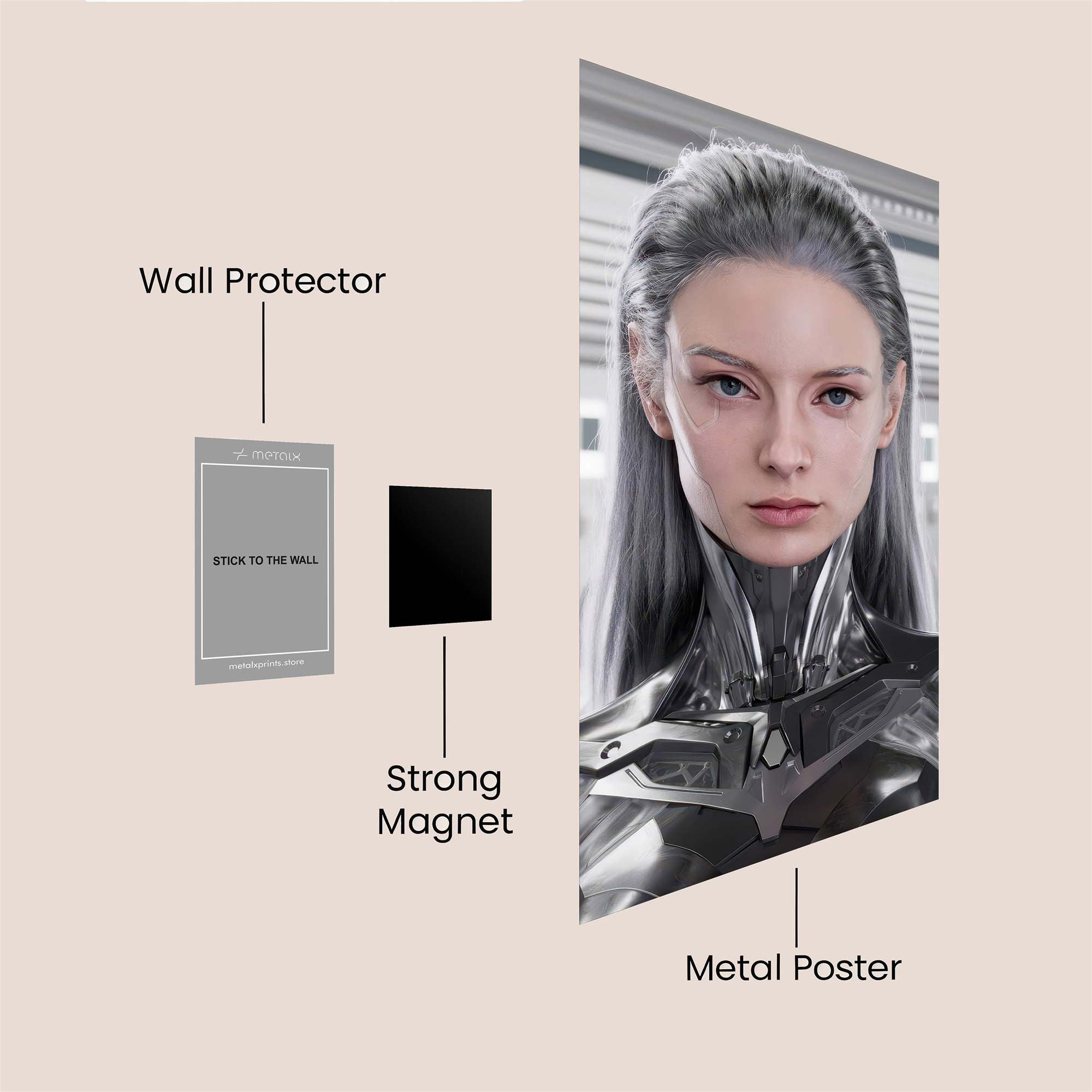 Cybernetic Serenity Safe Wall Magnetic / M