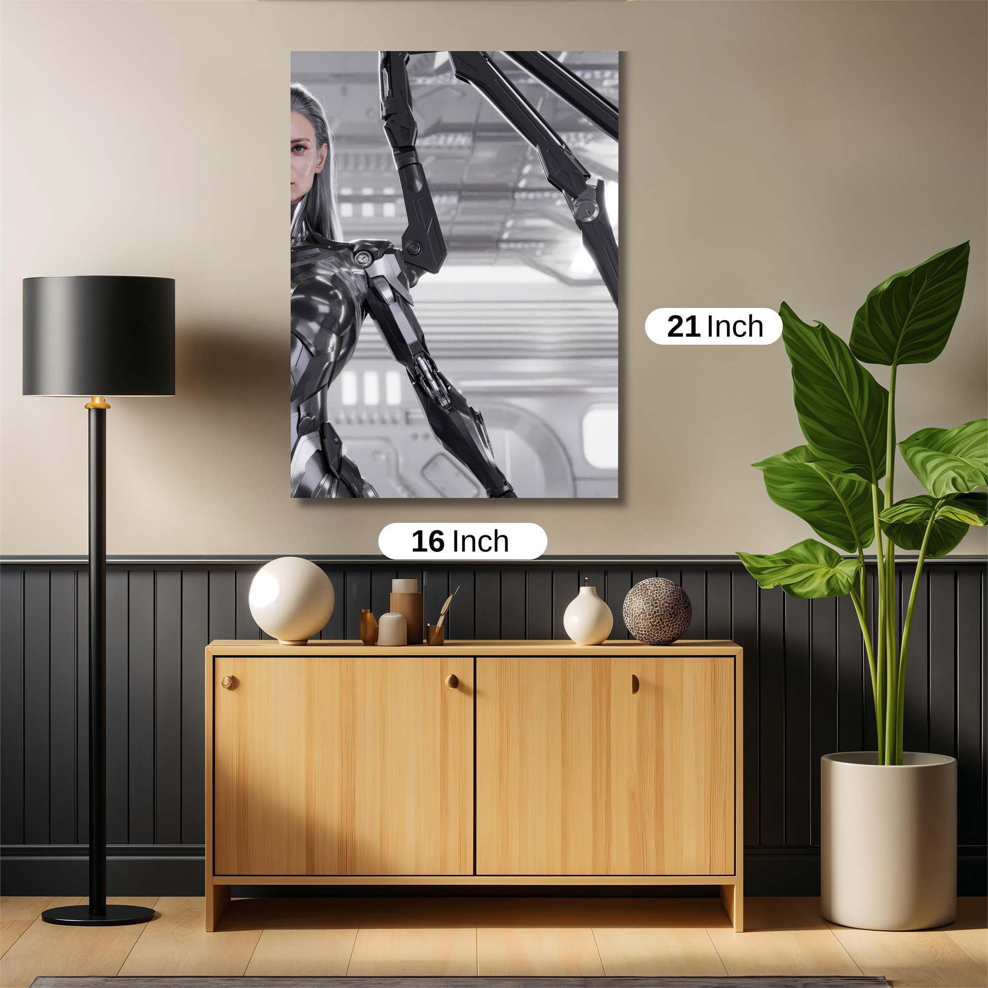 Cyborg Elegance Safe Wall Magnetic / M