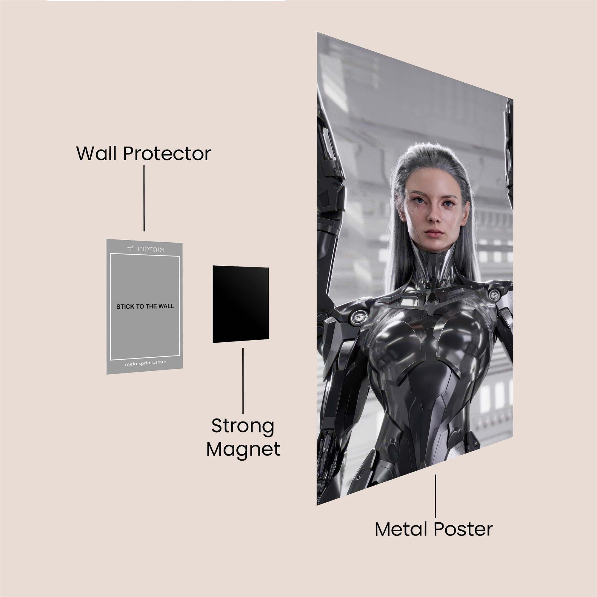Cybernetic Sovereignty Safe Wall Magnetic / M