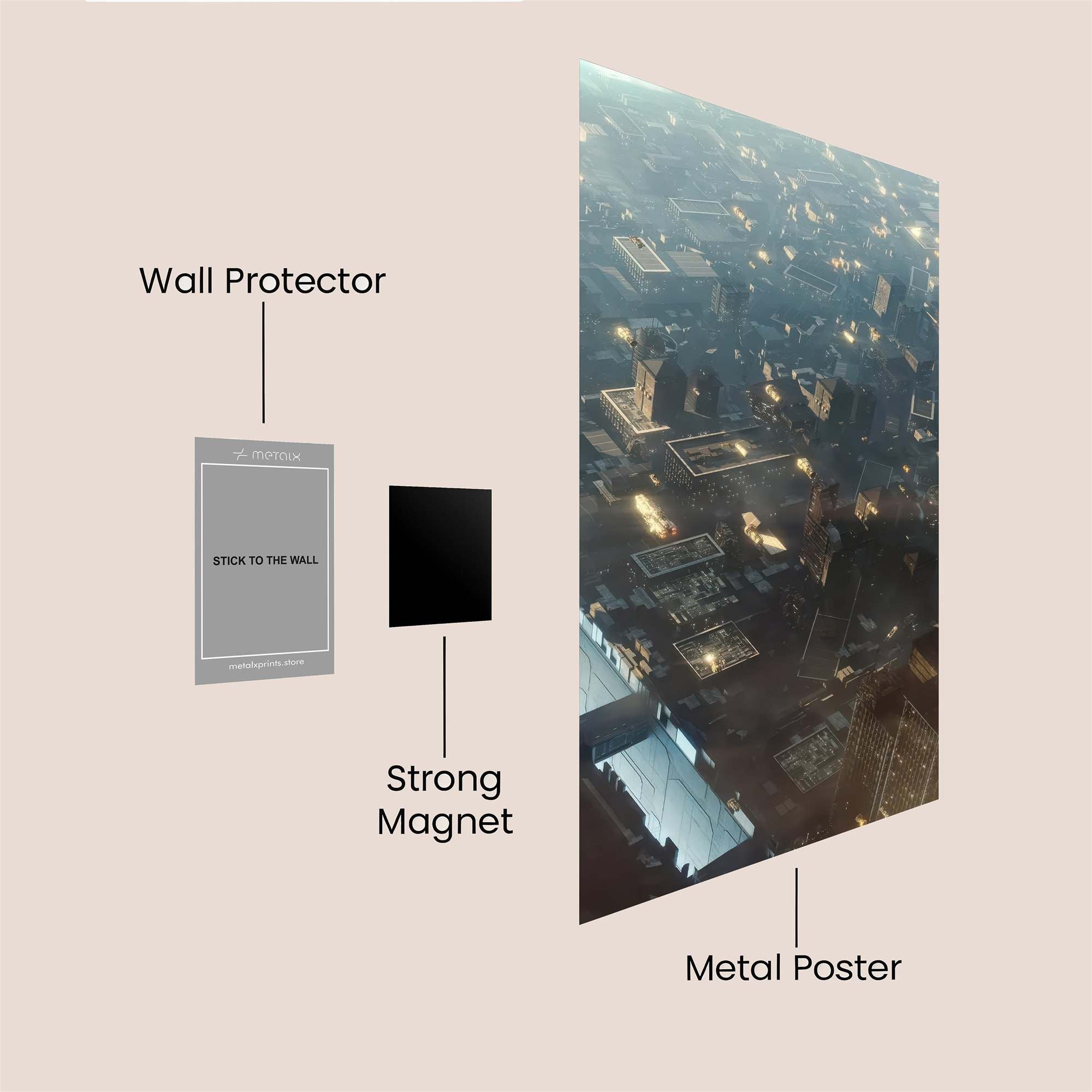 City Luminescence Safe Wall Magnetic / M