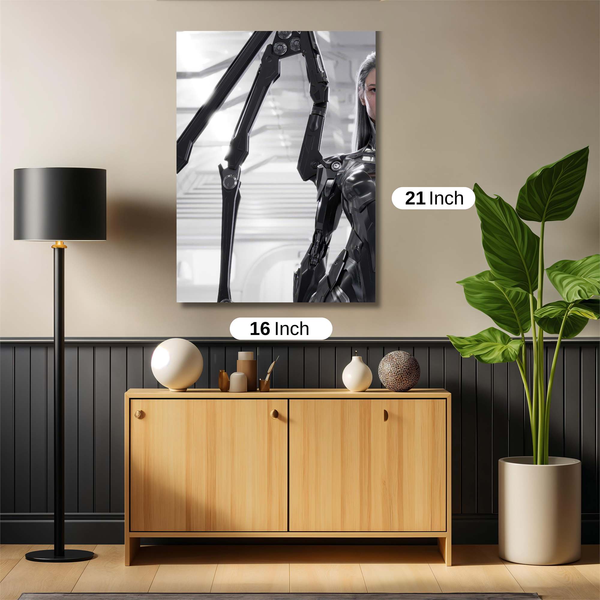 Cyborg Elegance Safe Wall Magnetic / M