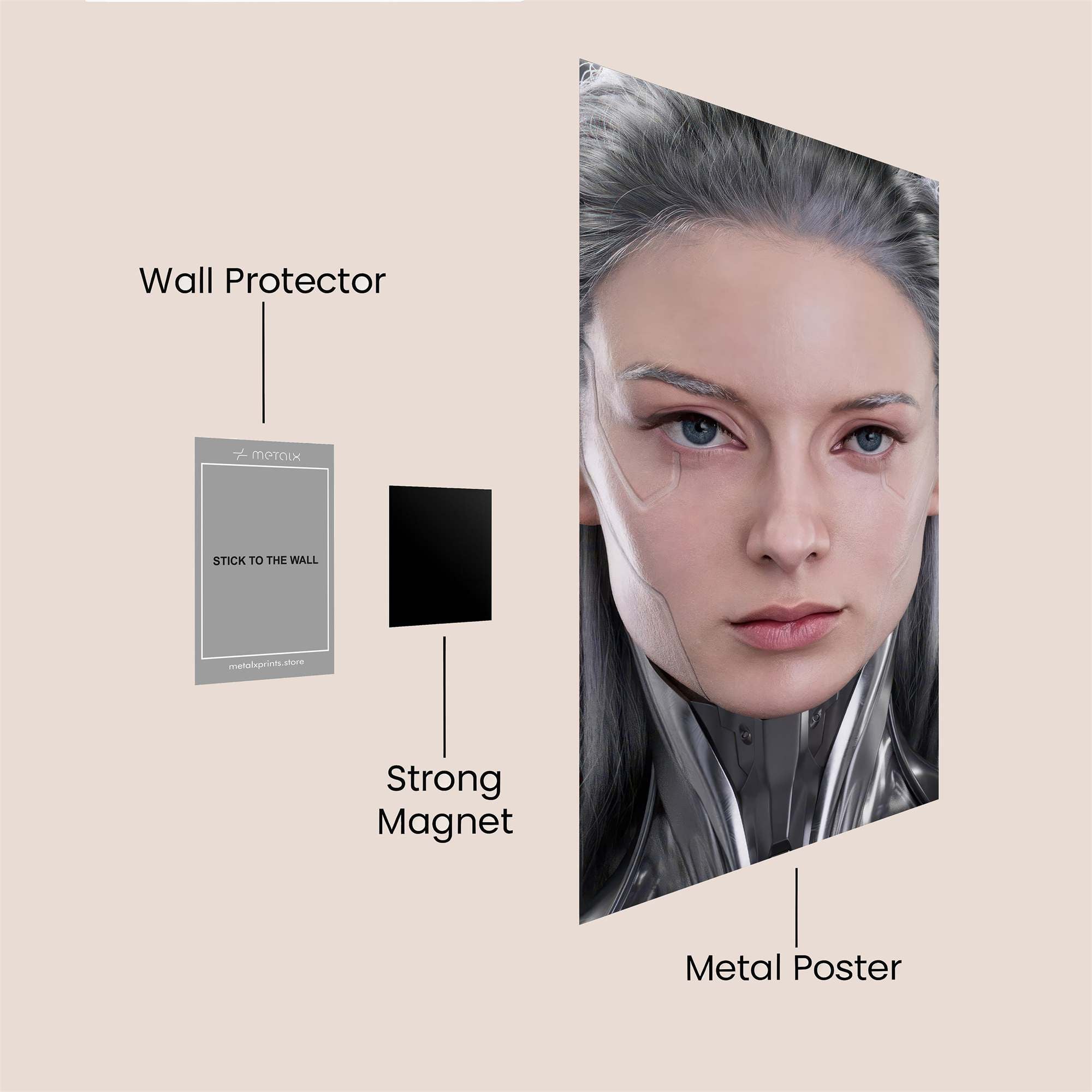 Robotic Serenity Safe Wall Magnetic / M