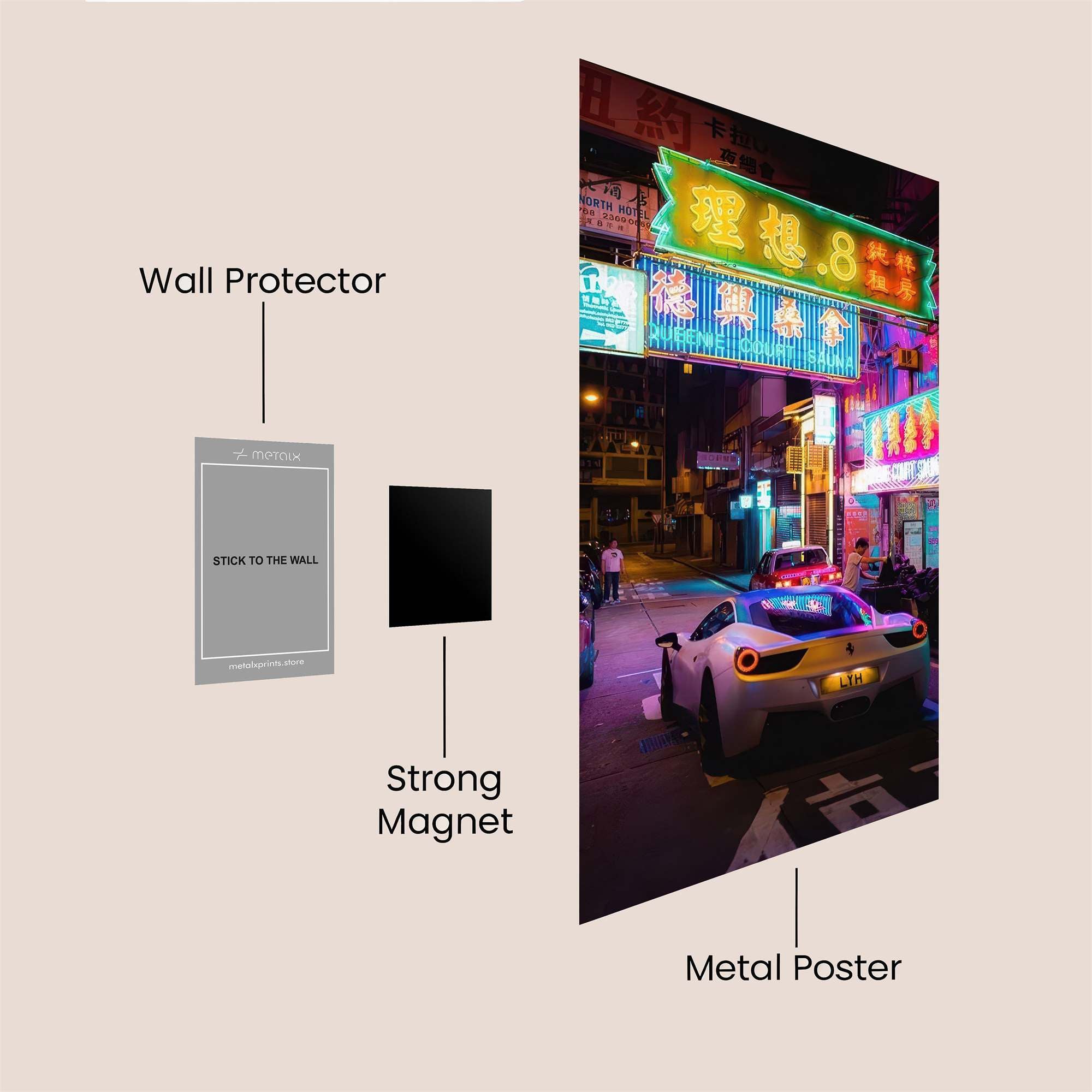 Neon Velocity Safe Wall Magnetic / M