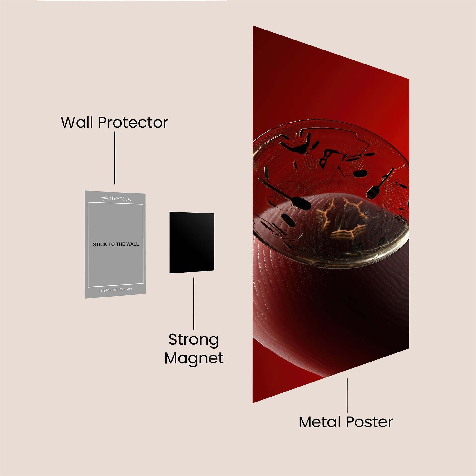 Microchip Mystery Safe Wall Magnetic / M