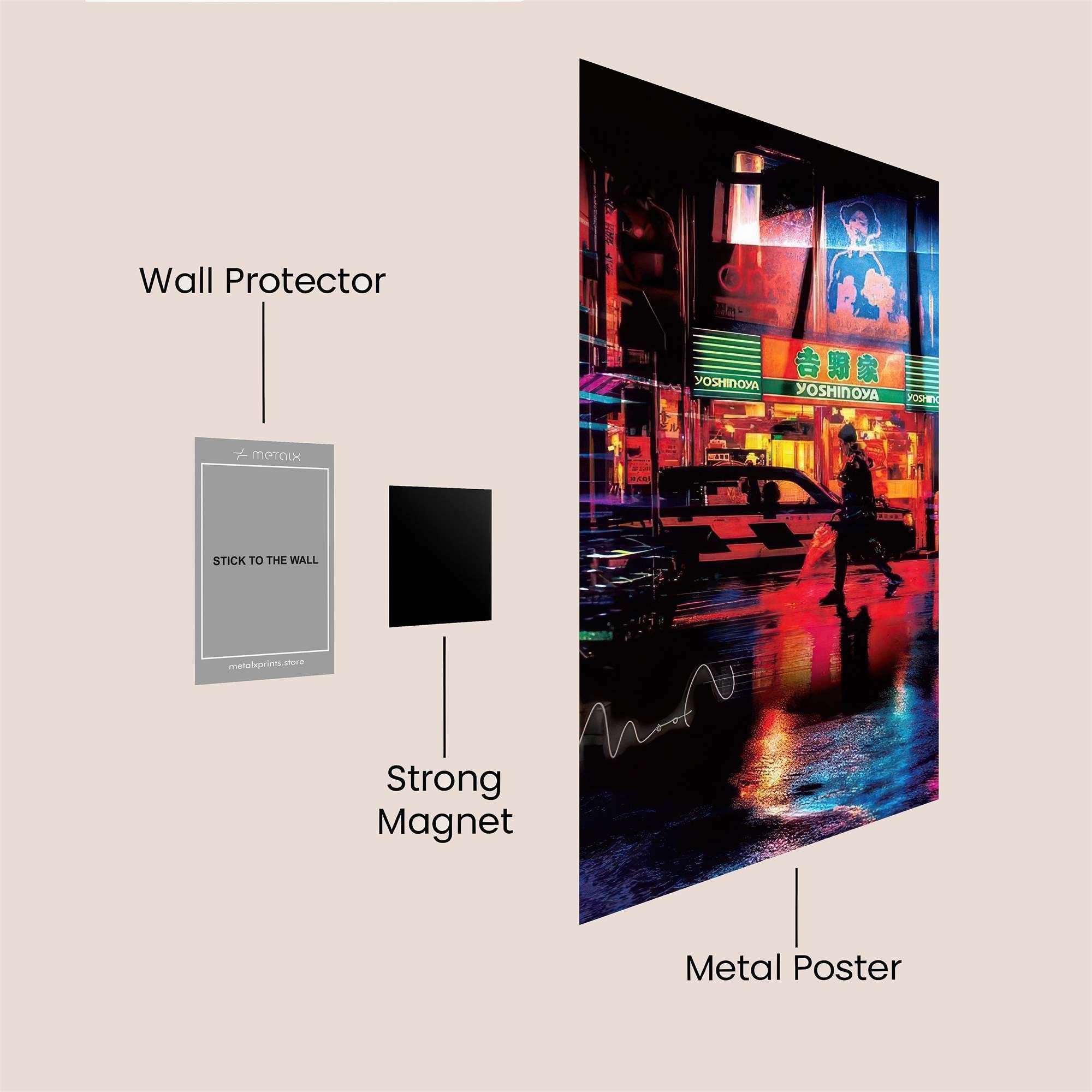 Neon Reverie Safe Wall Magnetic / M