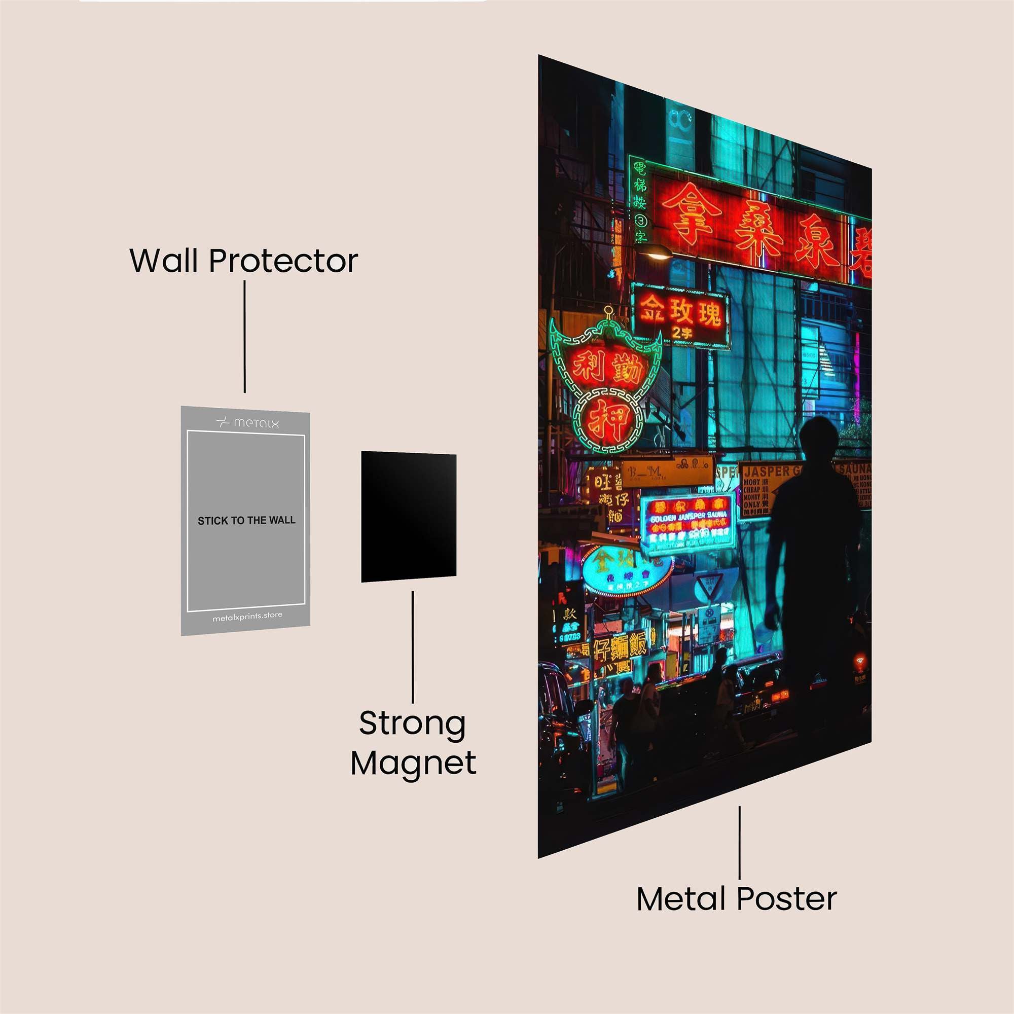 Neon Reverie Safe Wall Magnetic / M