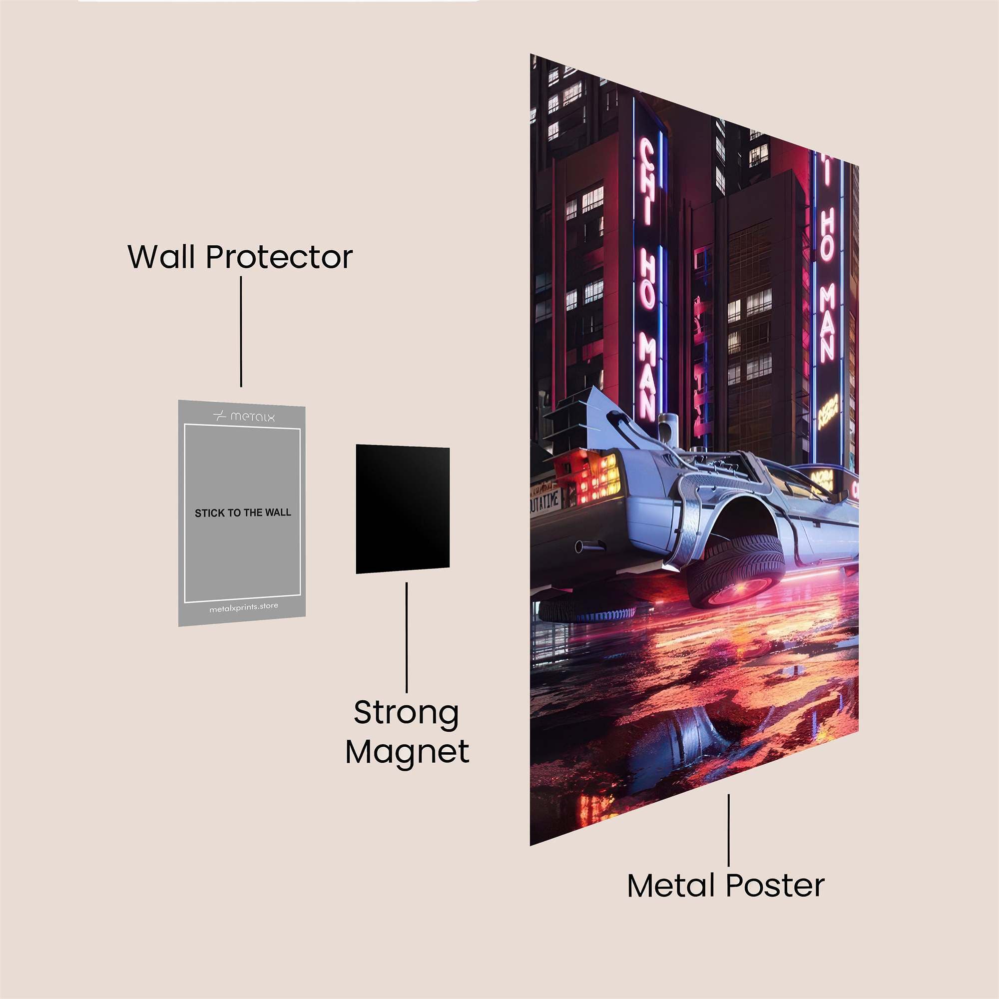 Futuristic Vortex Safe Wall Magnetic / M