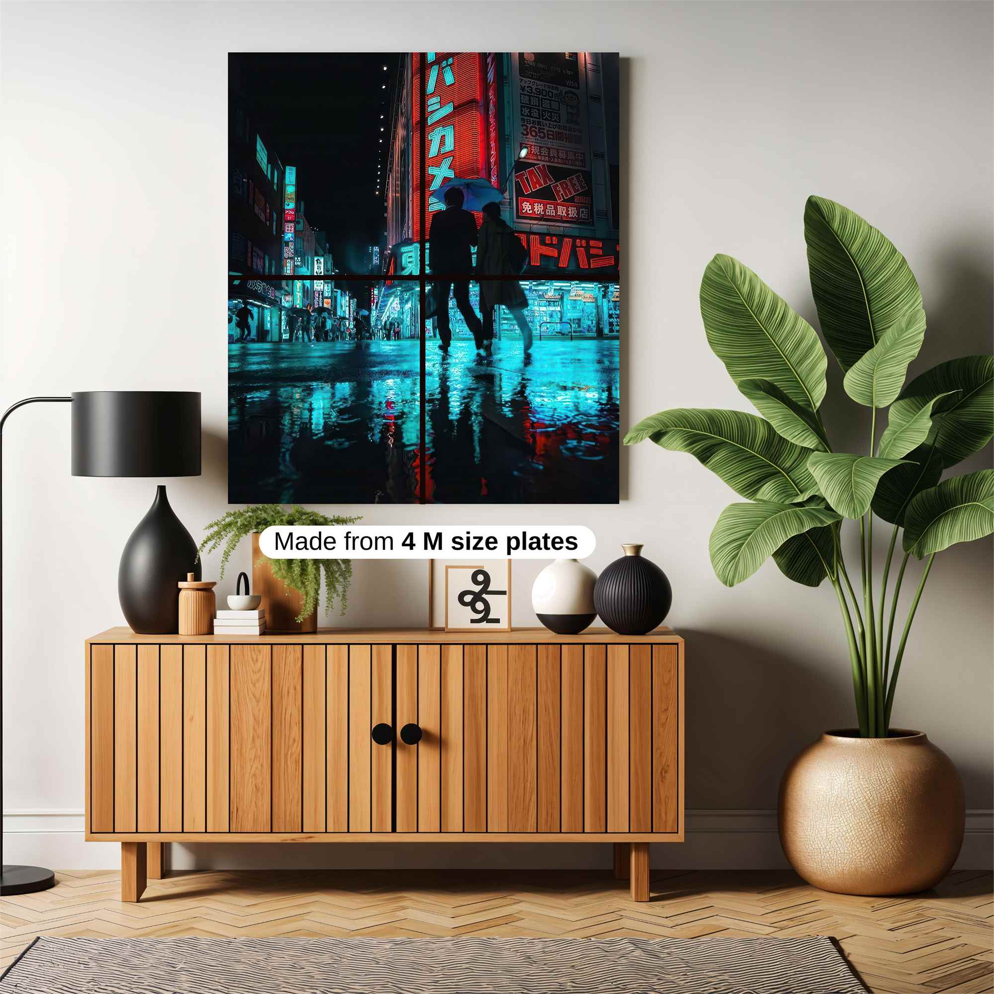 Neon Reflections Safe Wall Magnetic / M