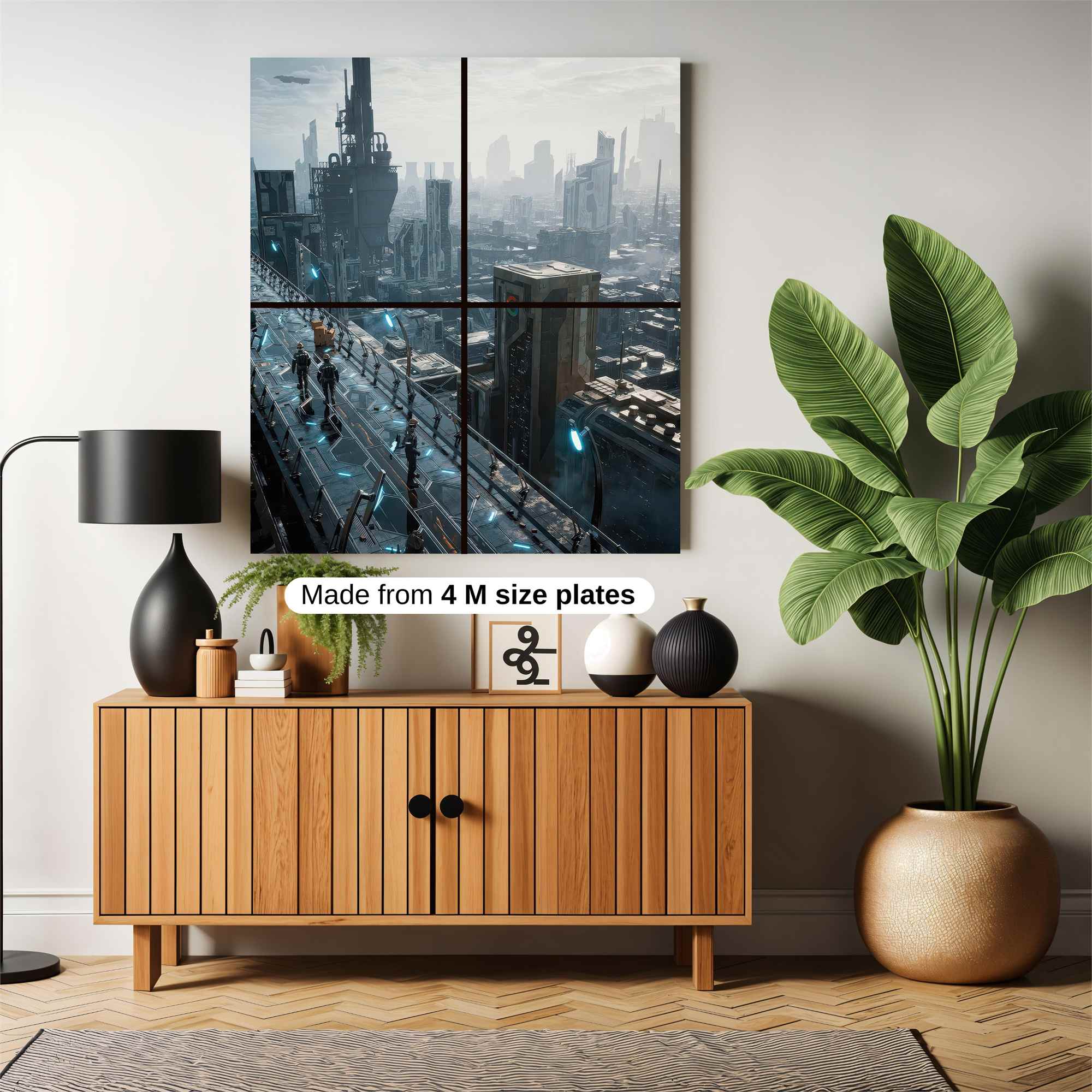 Futuristic Visionscape Safe Wall Magnetic / M