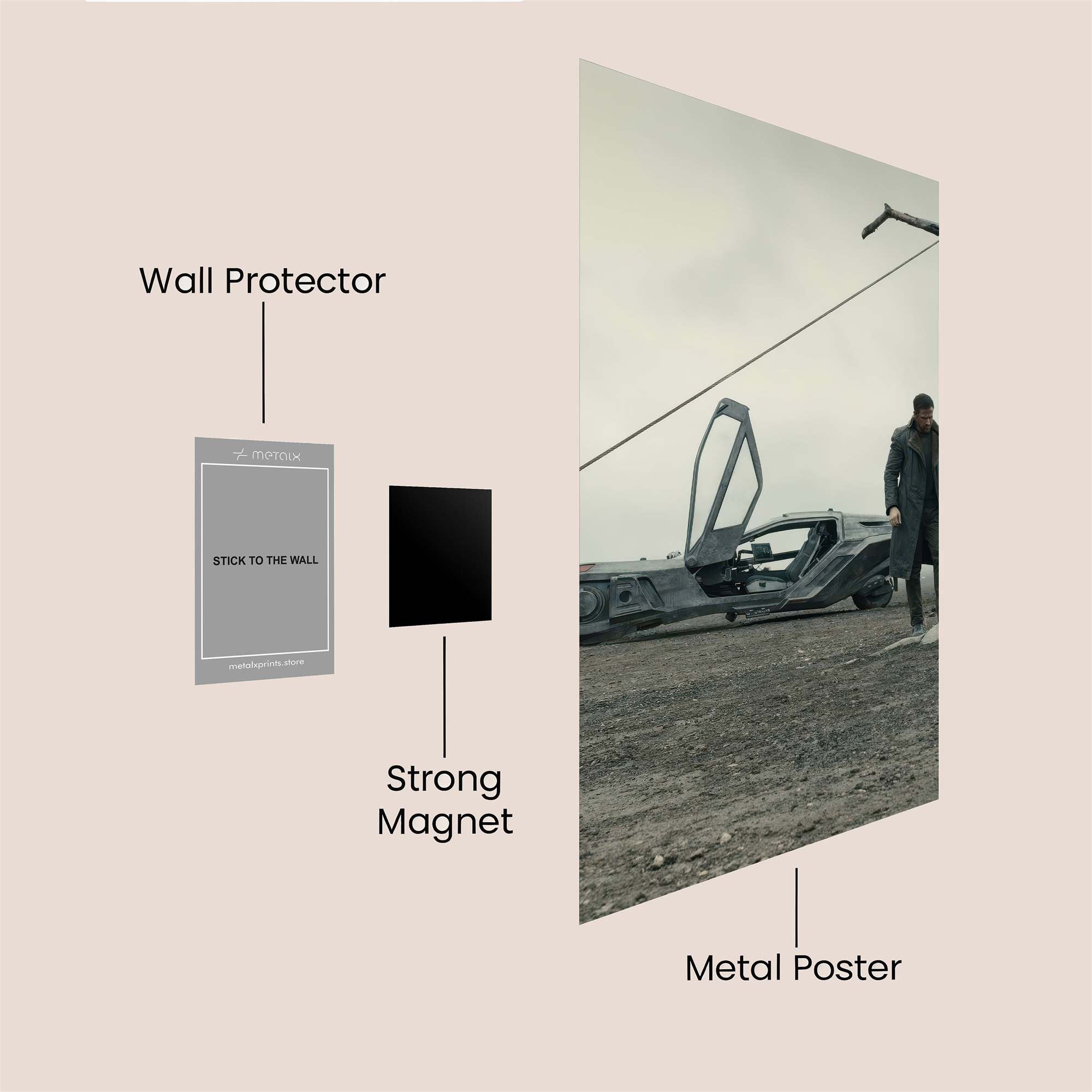 Desolate Journey Safe Wall Magnetic / M