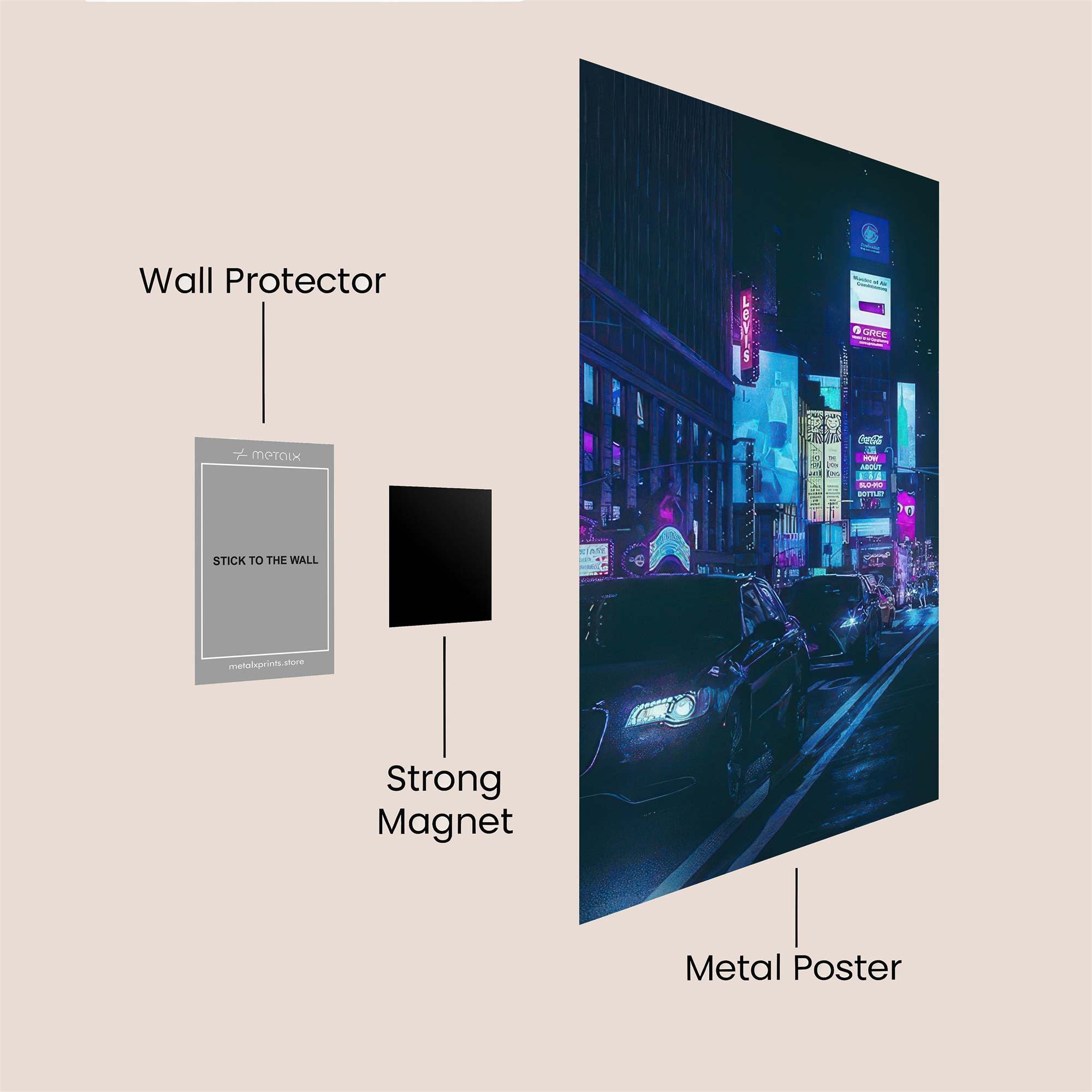Neon Reverie Safe Wall Magnetic / M