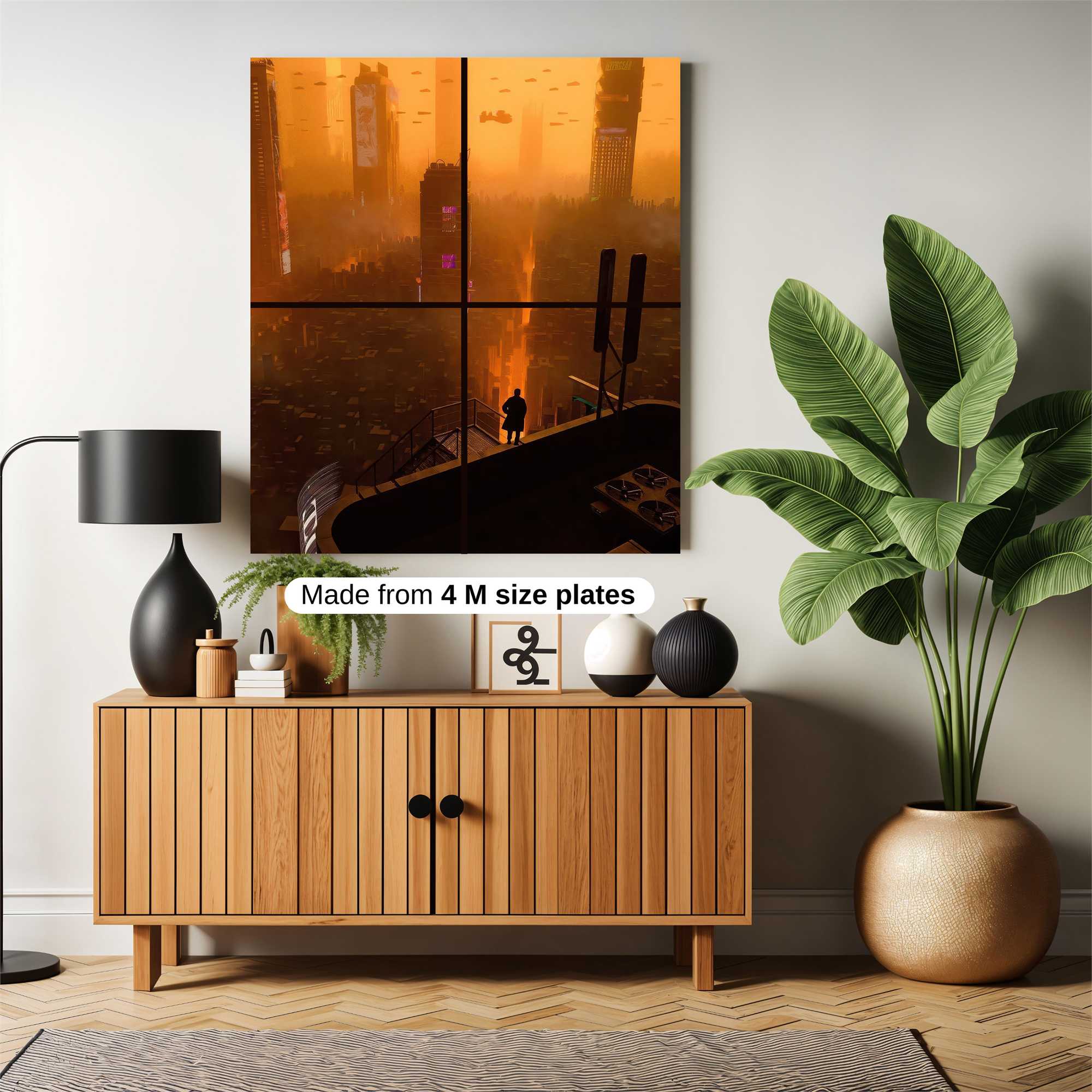 Cyberpunk Dystopia Safe Wall Magnetic / M