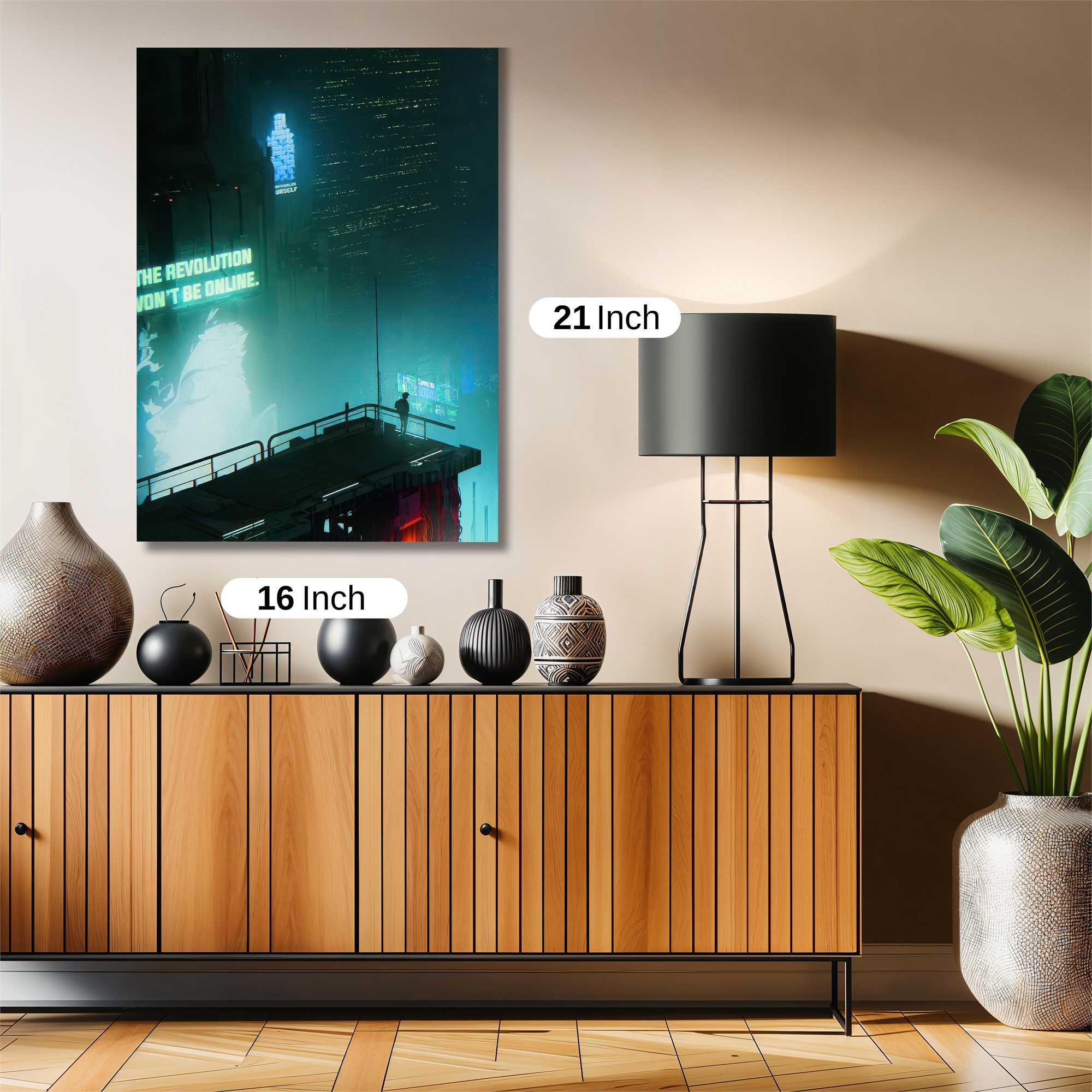 Neon Serenity Safe Wall Magnetic / M