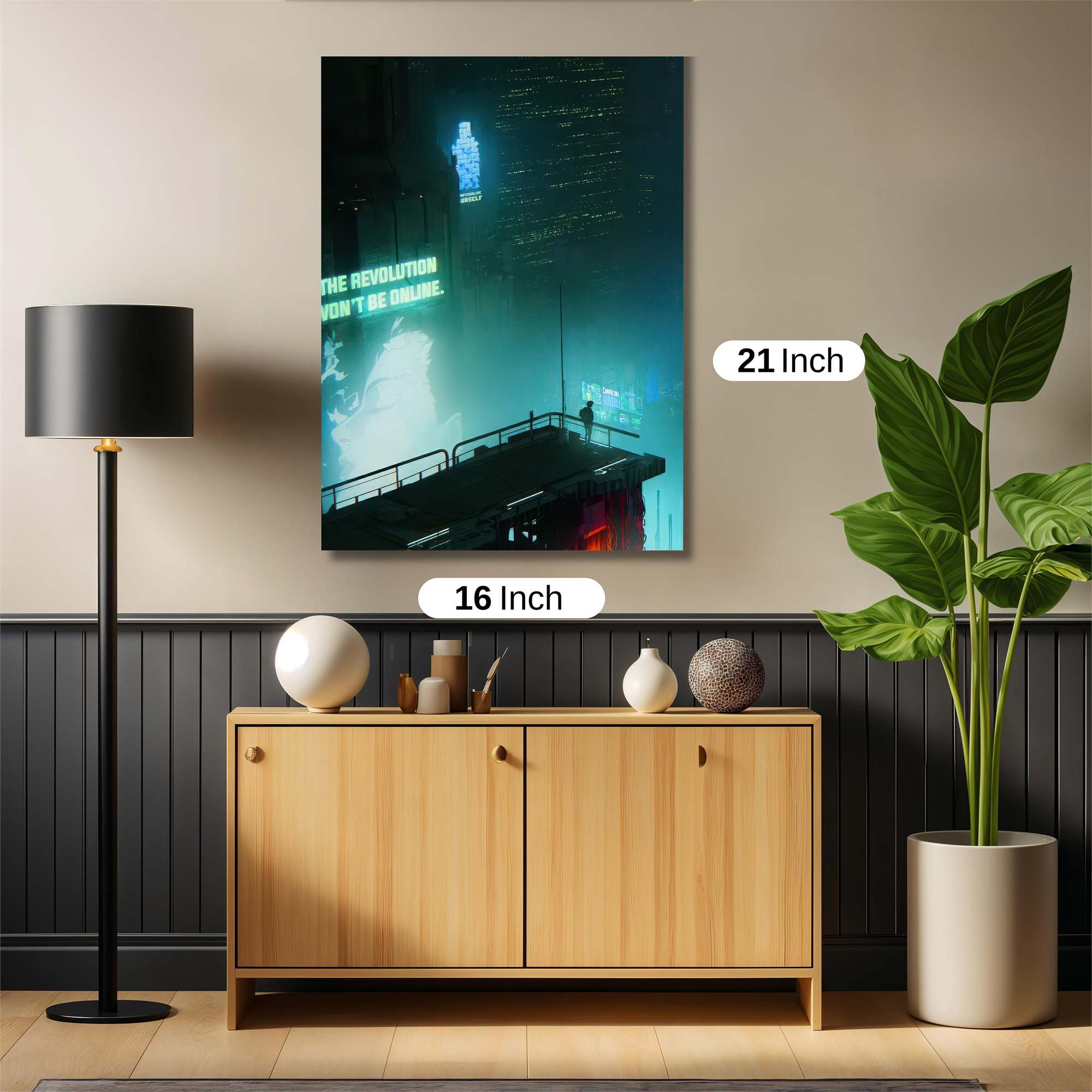 Neon Serenity Safe Wall Magnetic / M