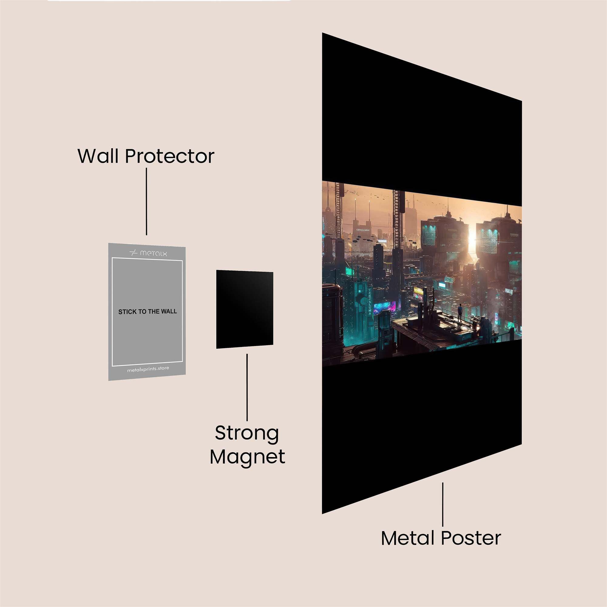 Neon Reverie Safe Wall Magnetic / M