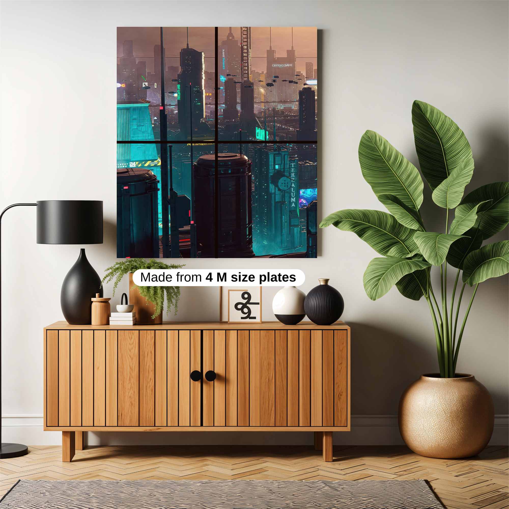 Neon Solitude Safe Wall Magnetic / M