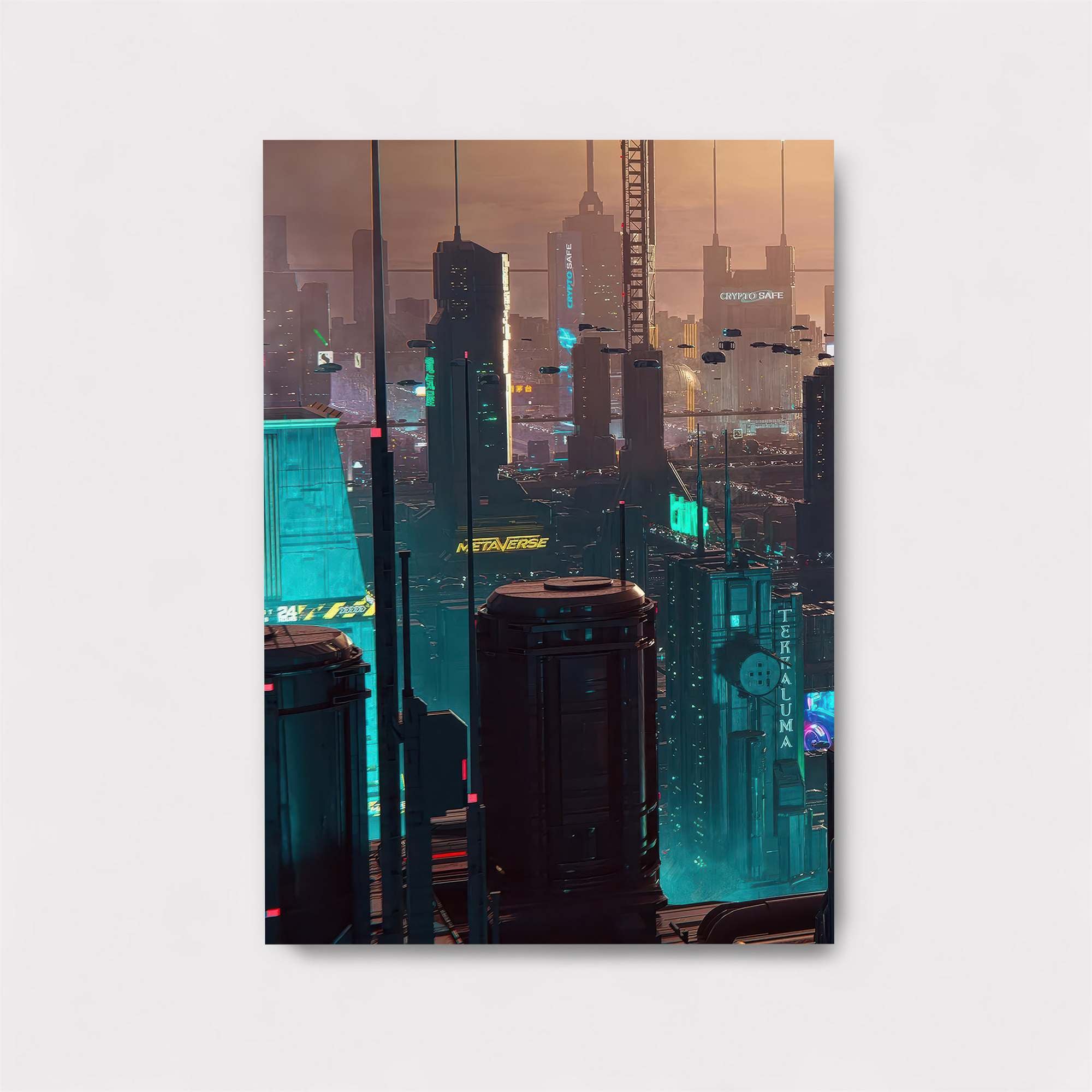 Neon Solitude Safe Wall Magnetic / M