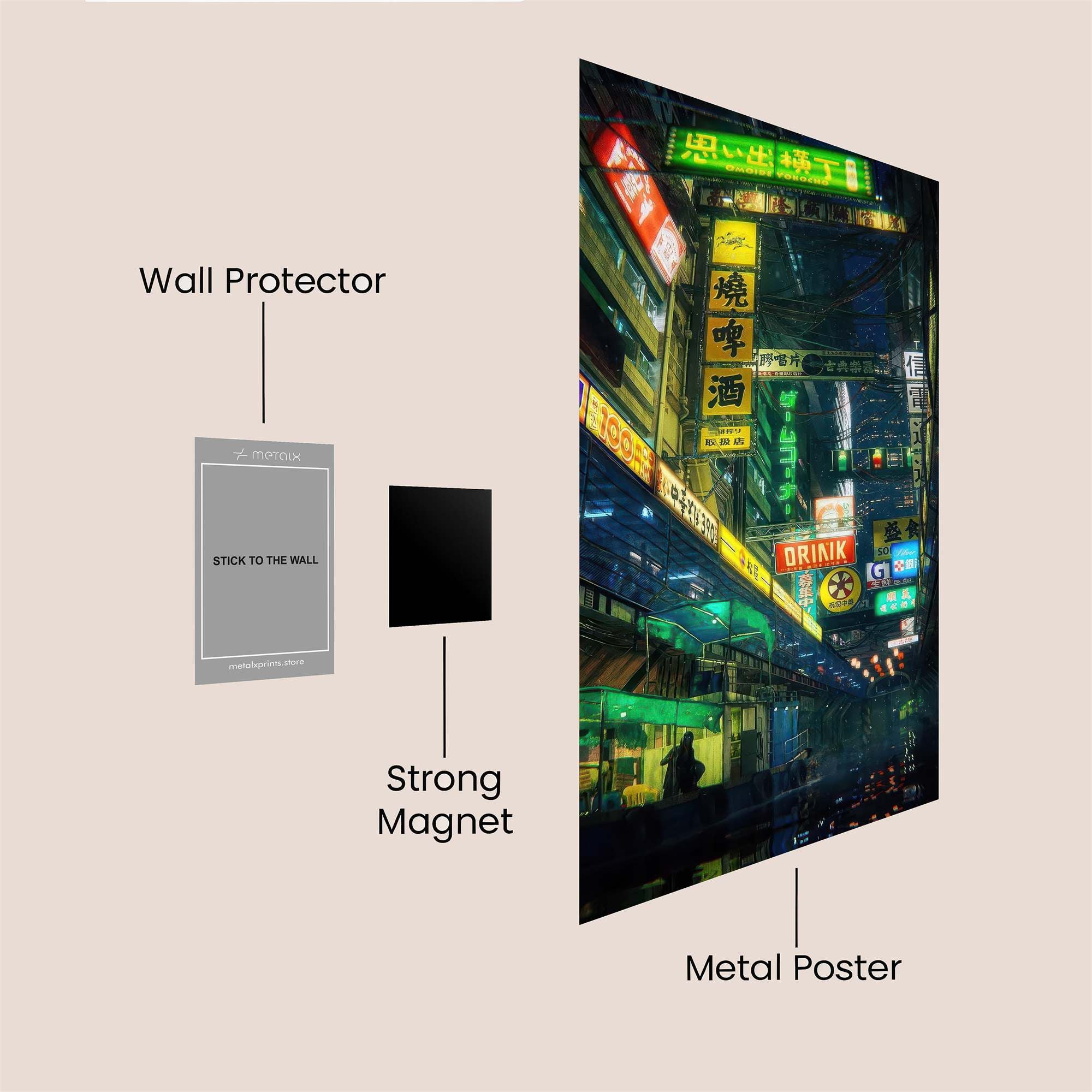 Neon Reverie Safe Wall Magnetic / M