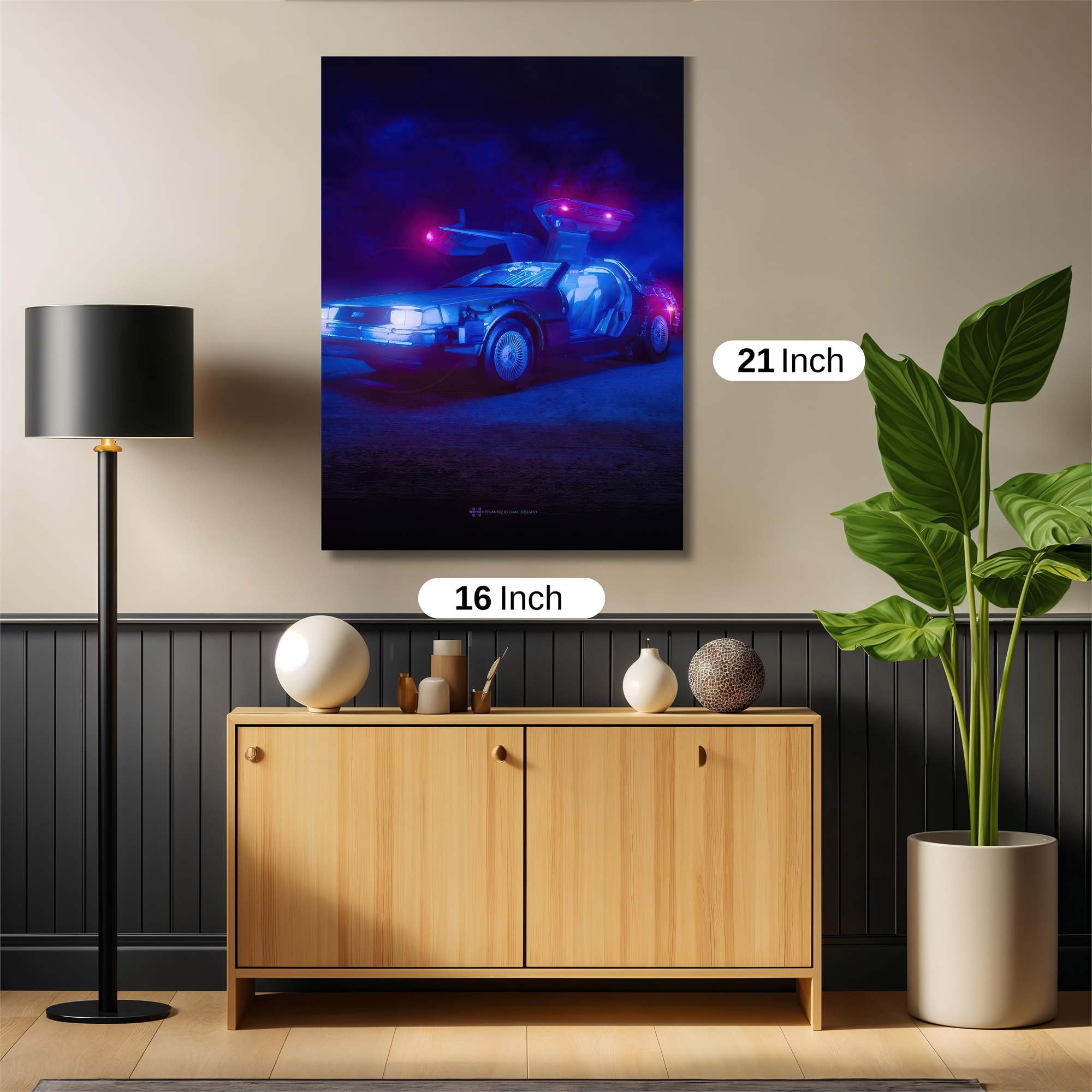 DeLorean Dreamscape Safe Wall Magnetic / M