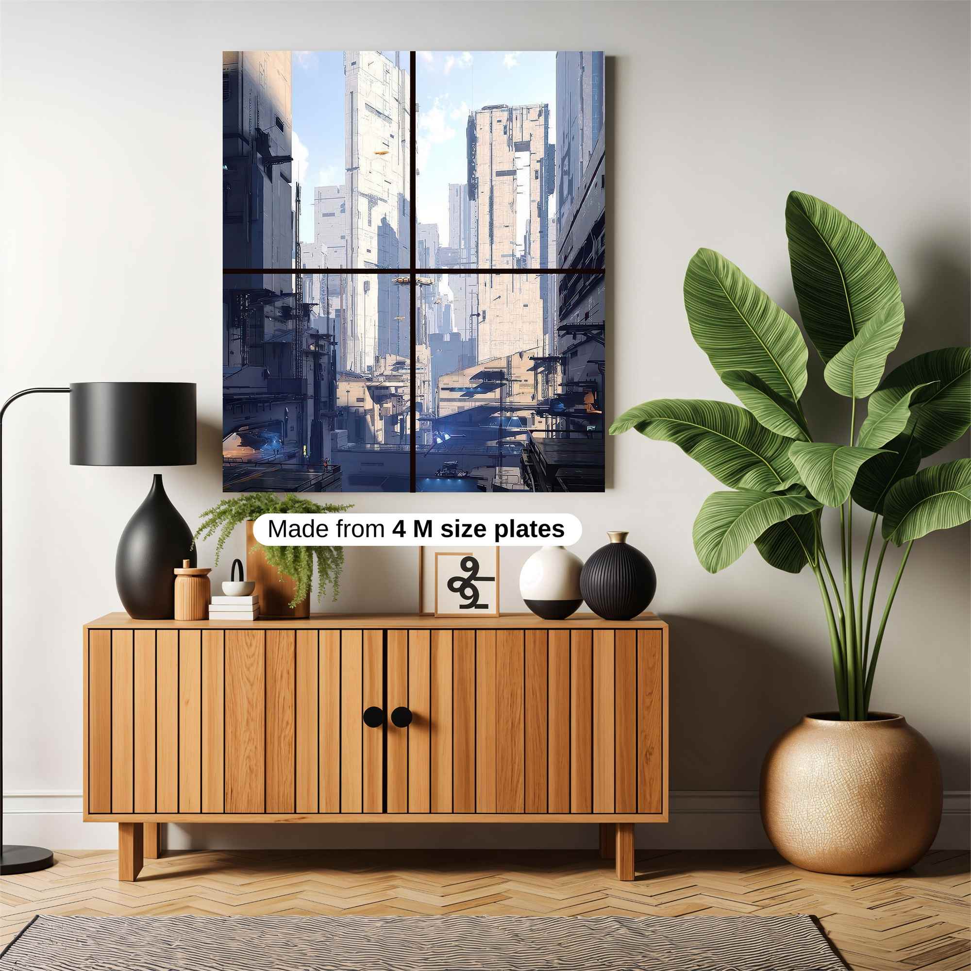 Futuristic Realm Safe Wall Magnetic / M