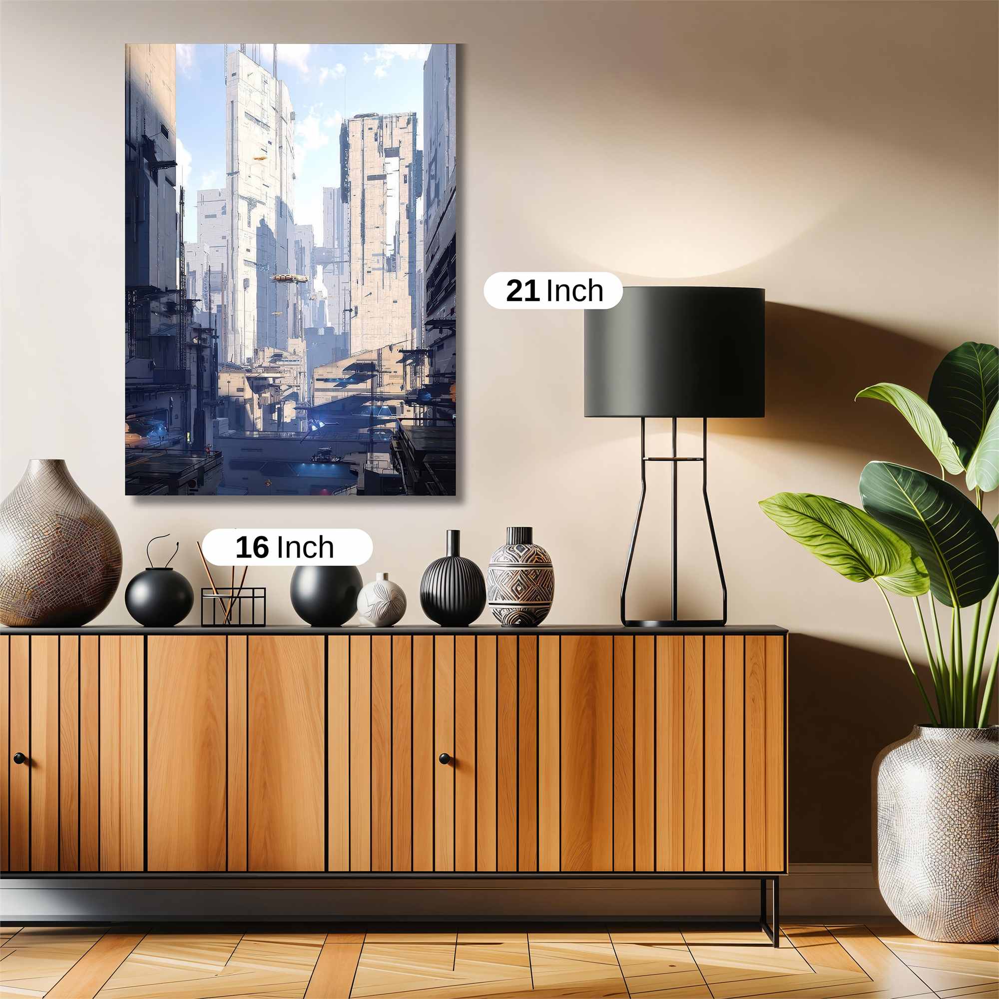 Futuristic Realm Safe Wall Magnetic / M