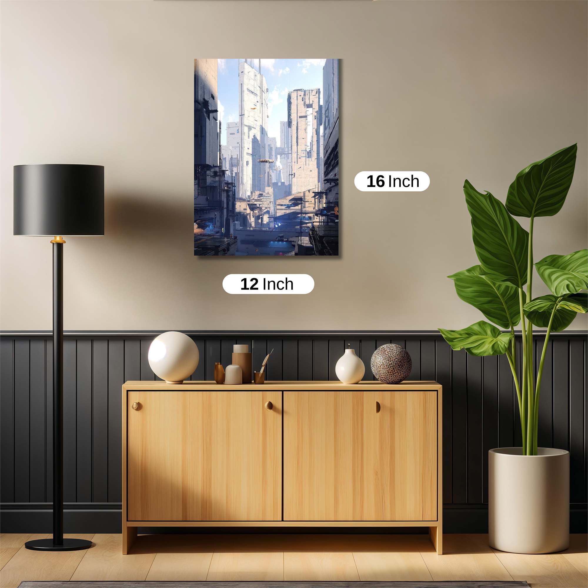 Futuristic Realm Safe Wall Magnetic / M