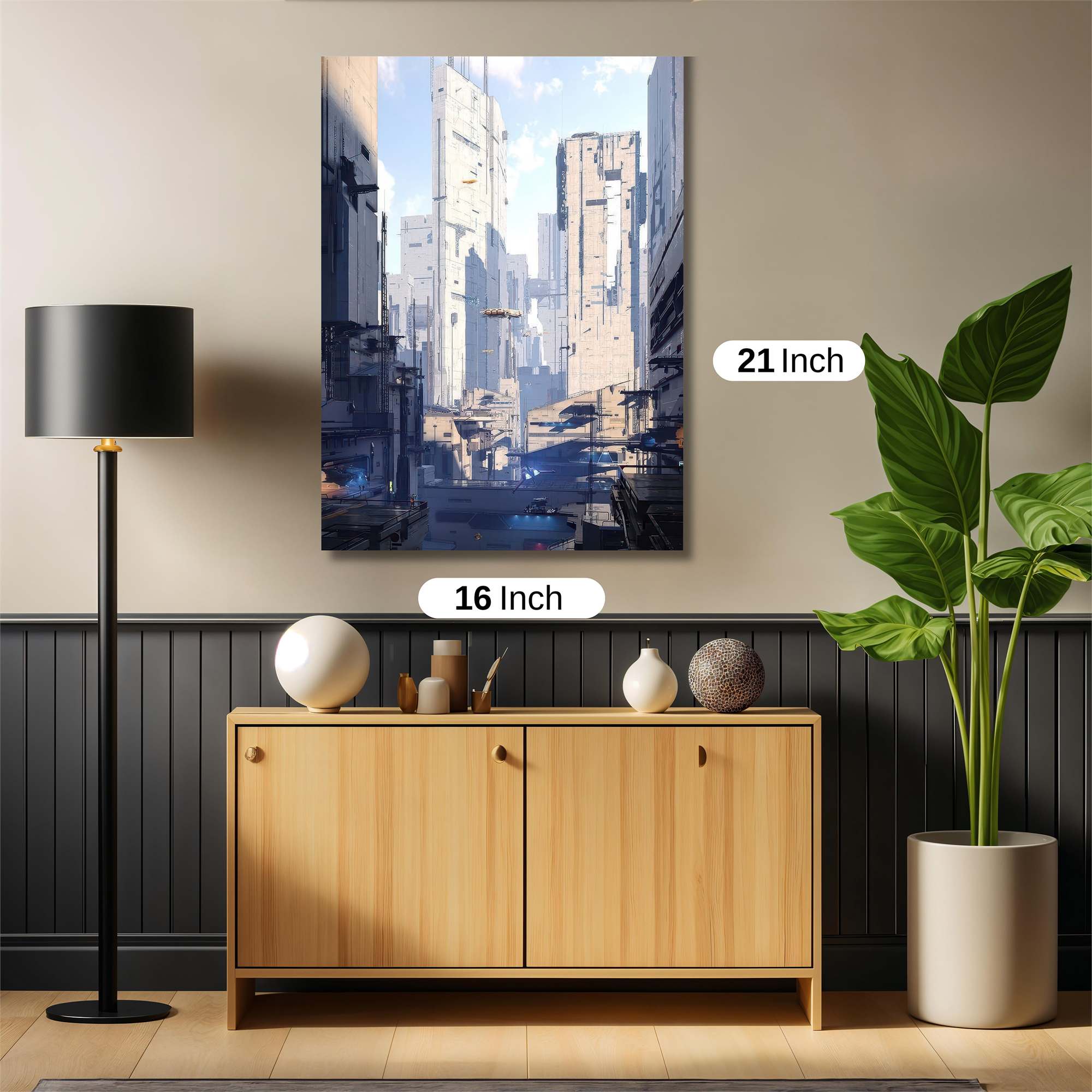 Futuristic Realm Safe Wall Magnetic / M