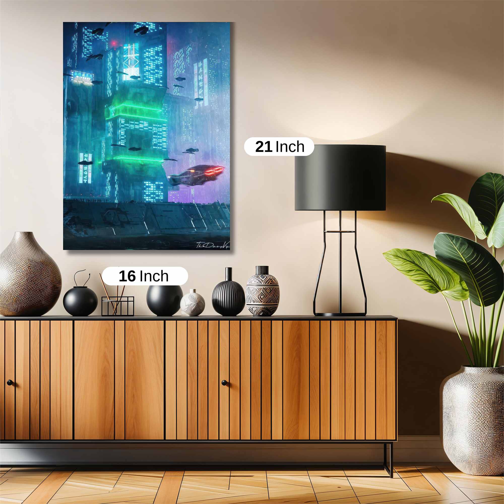 Neon Serenity Safe Wall Magnetic / M